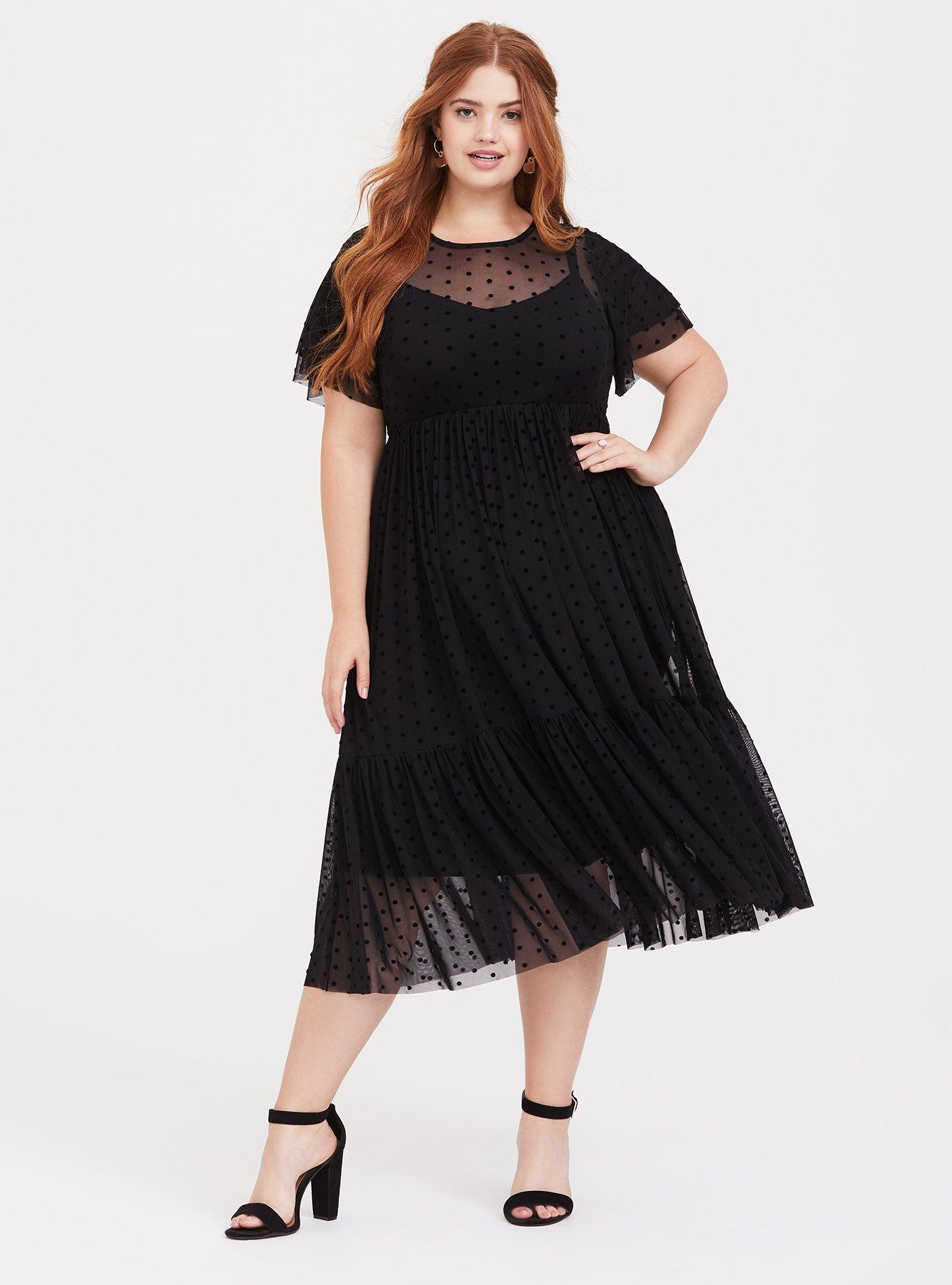 Plus Size - Polka Dot Shirt Dress - Torrid