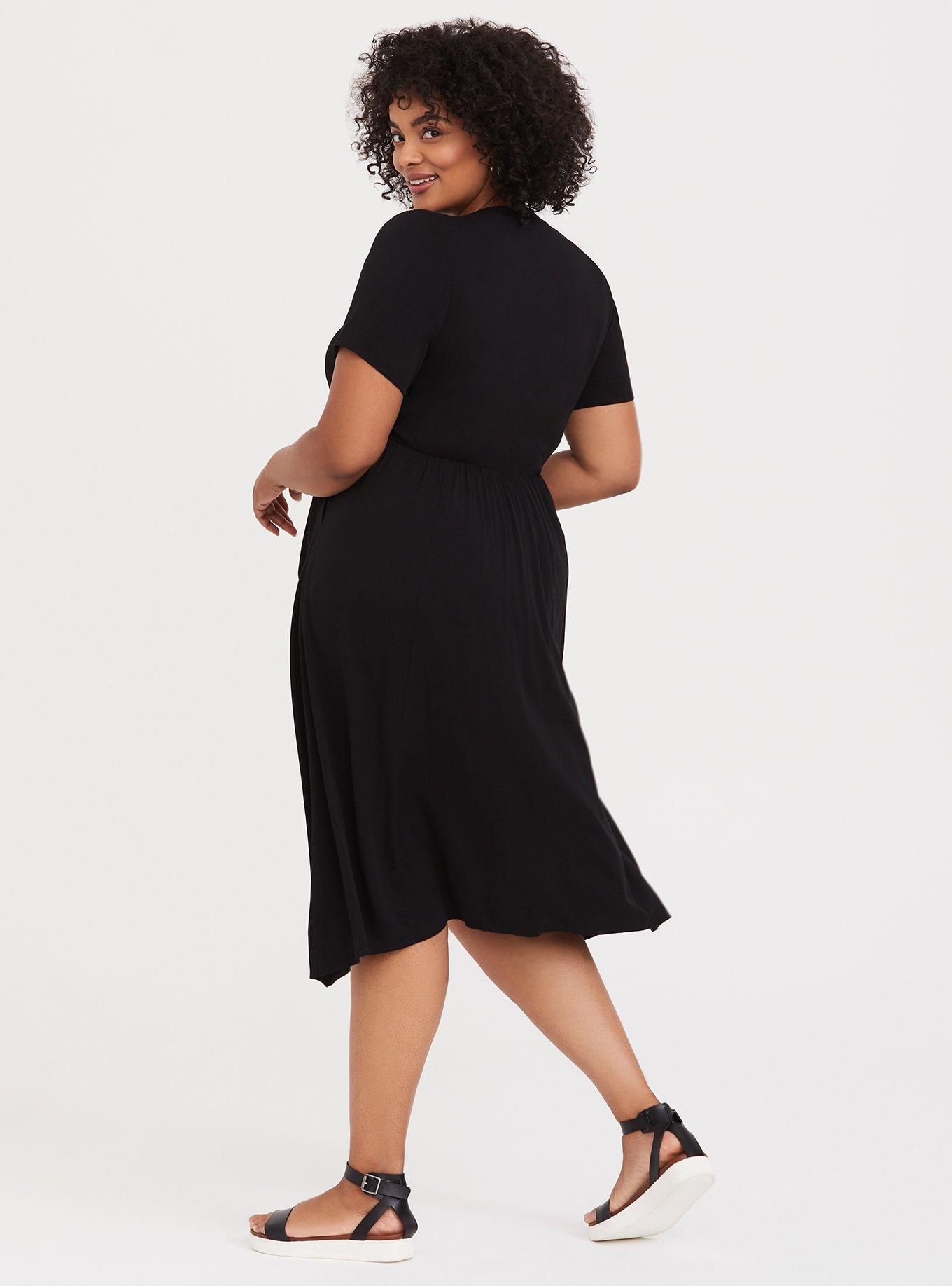 Plus Size - Midi Challis Shirt Dress - Torrid