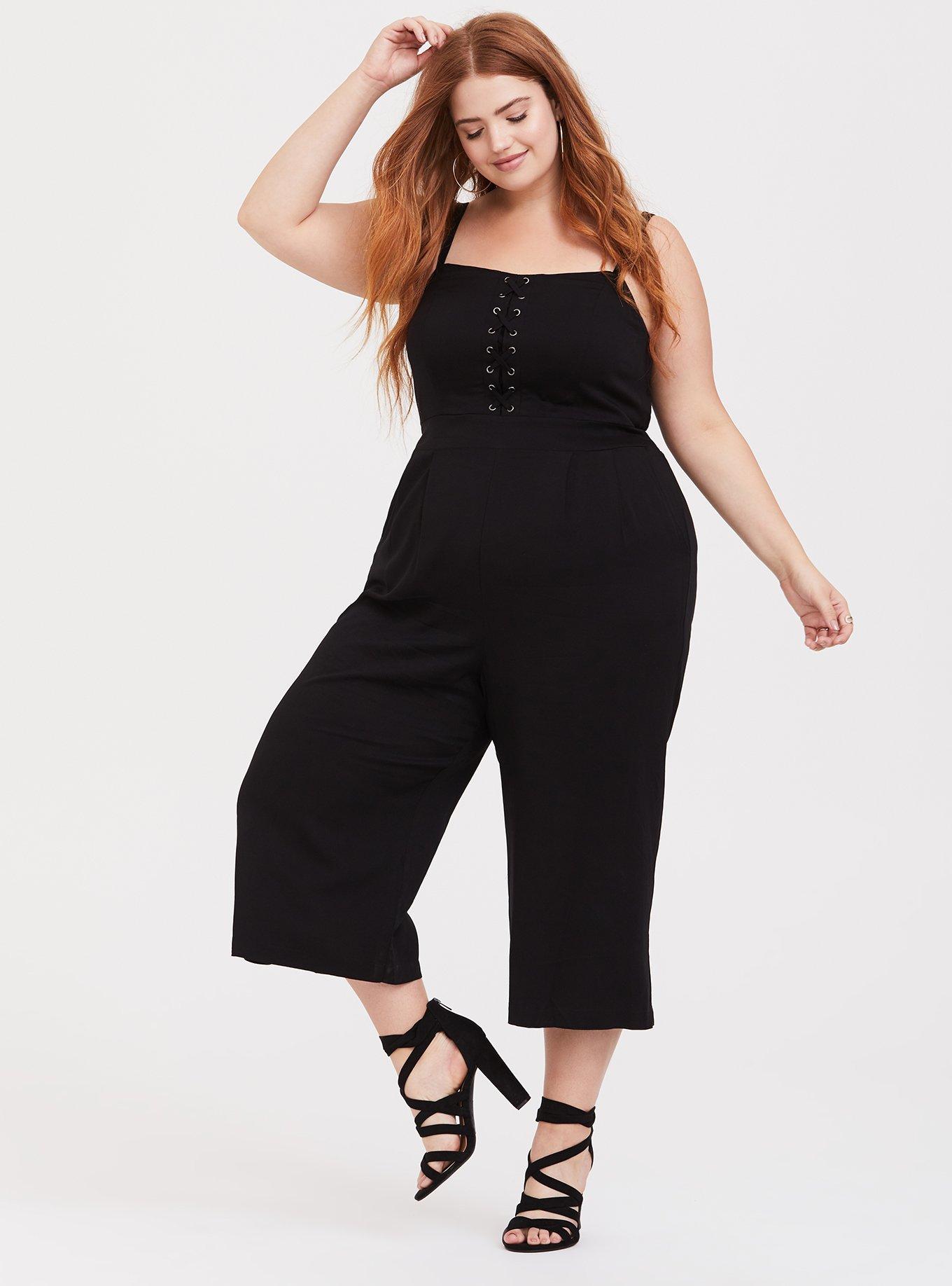 Torrid black store lace jumpsuit