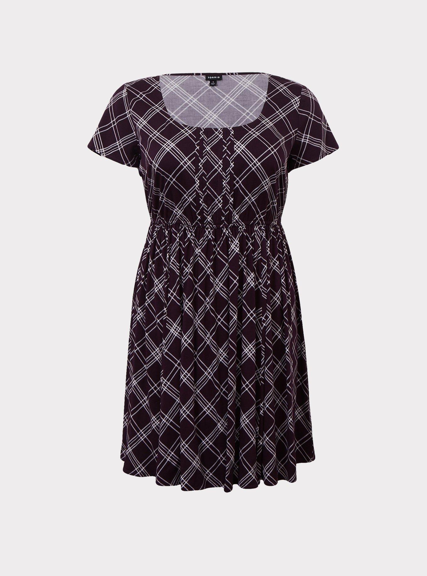 Plus Size - Mini Challis Skater Dress - Torrid