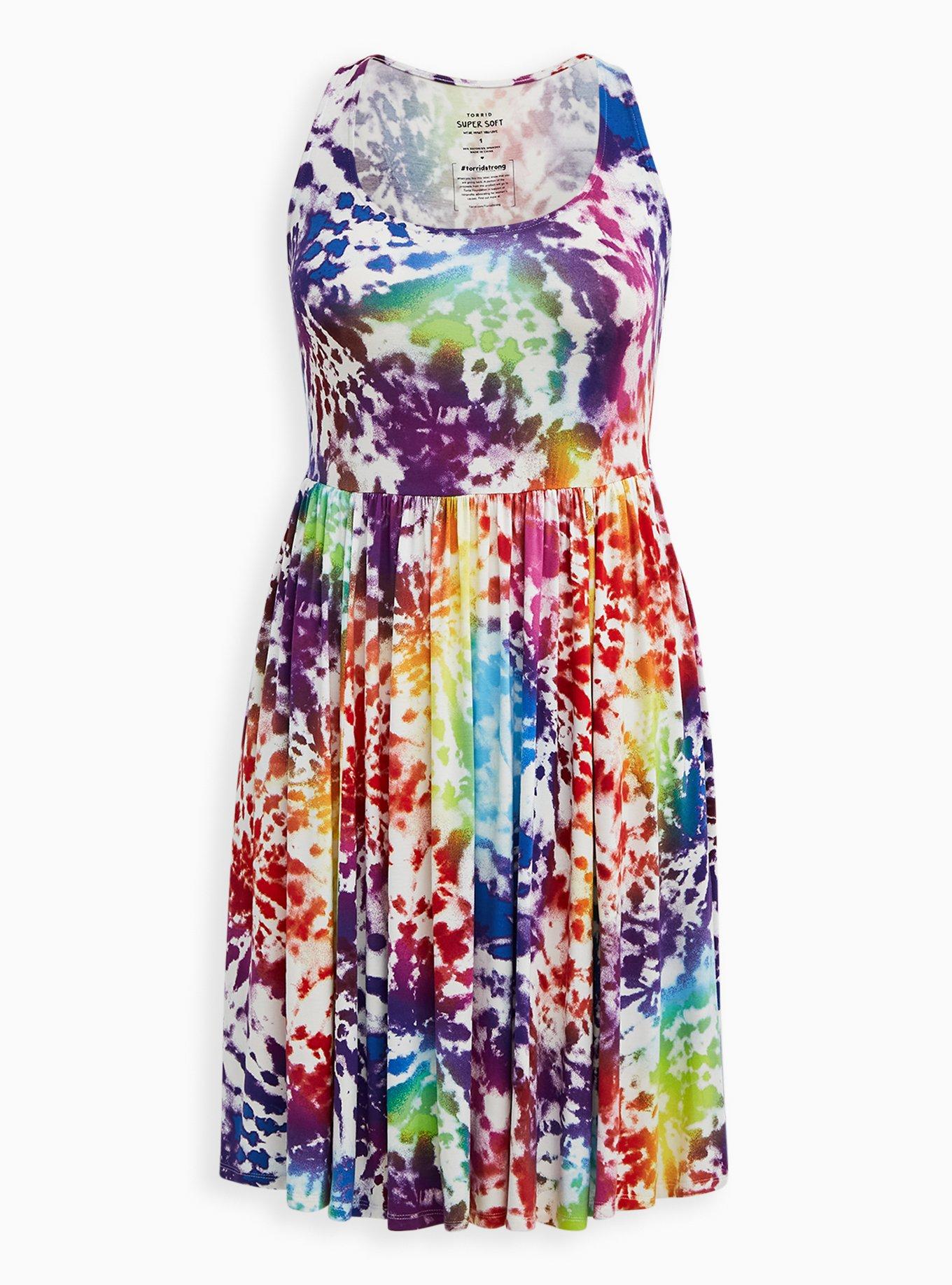 Torrid tie shop dye dress