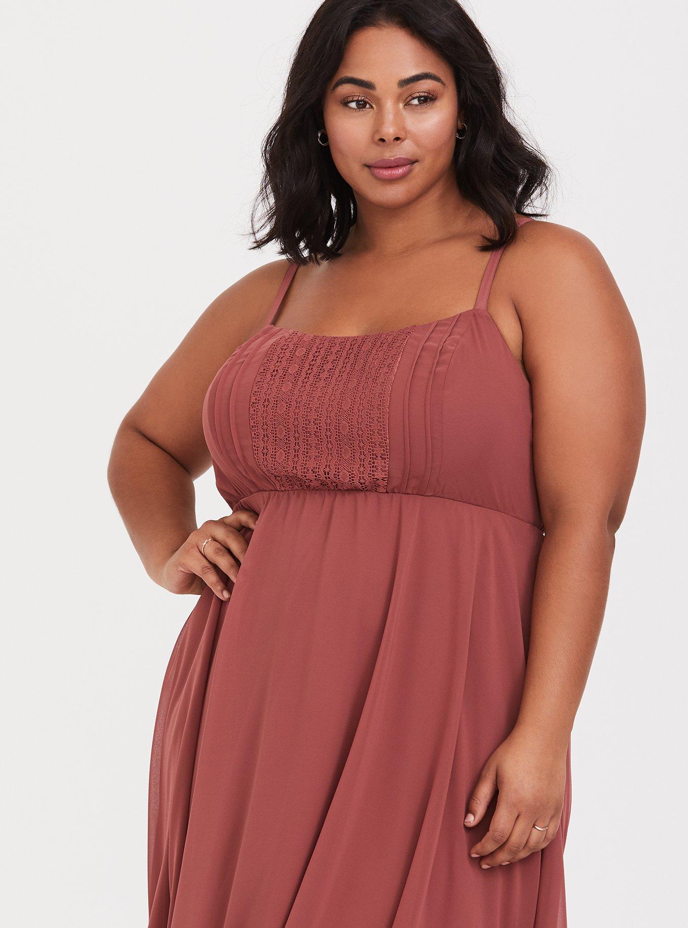 Torrid pink lace outlet dress