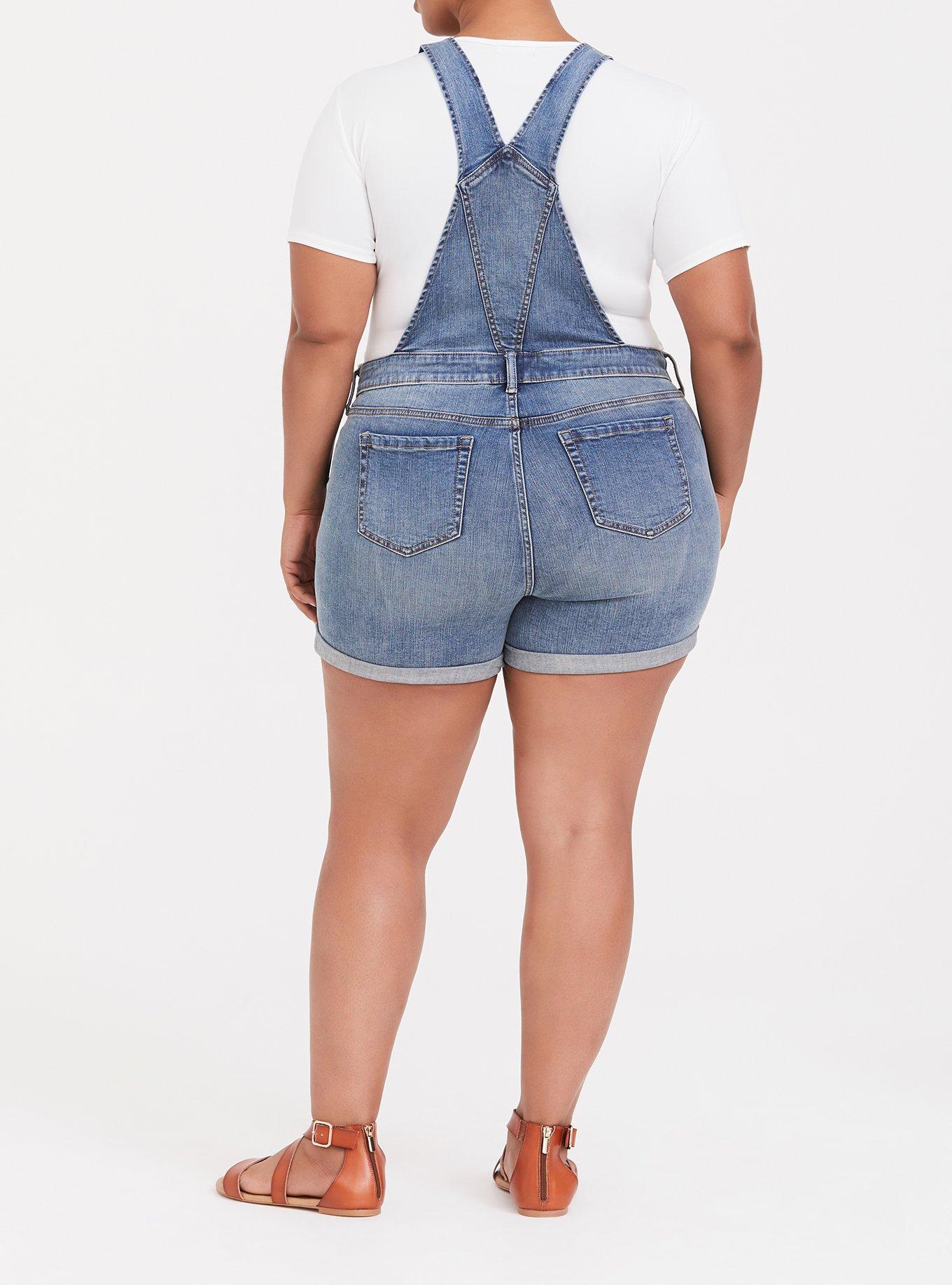 Torrid store denim overalls