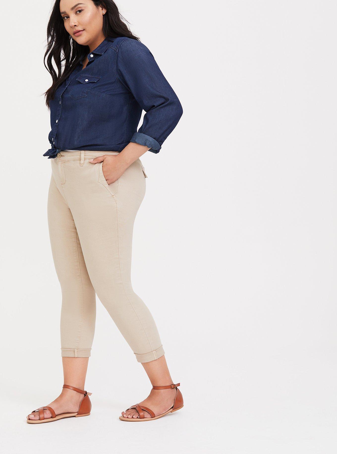 Nihan Plus Size Pants Tan