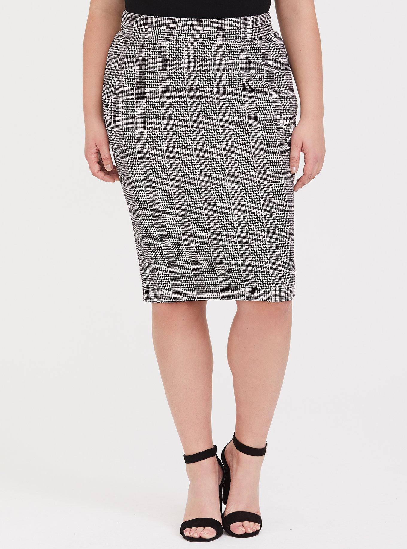 Torrid plaid shop pencil skirt