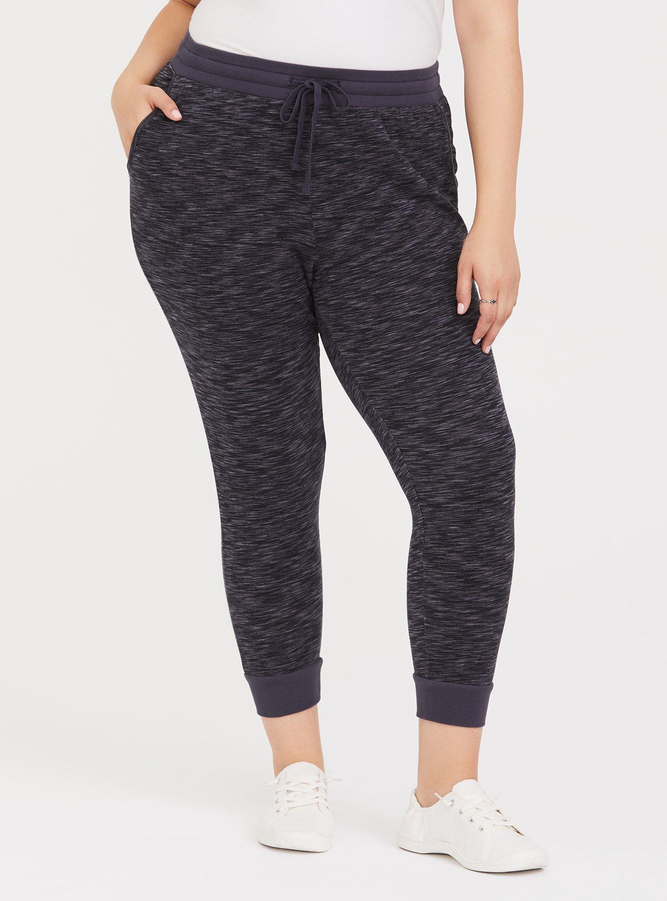 Dark Grey Space Dye Terry Jogger, , hi-res