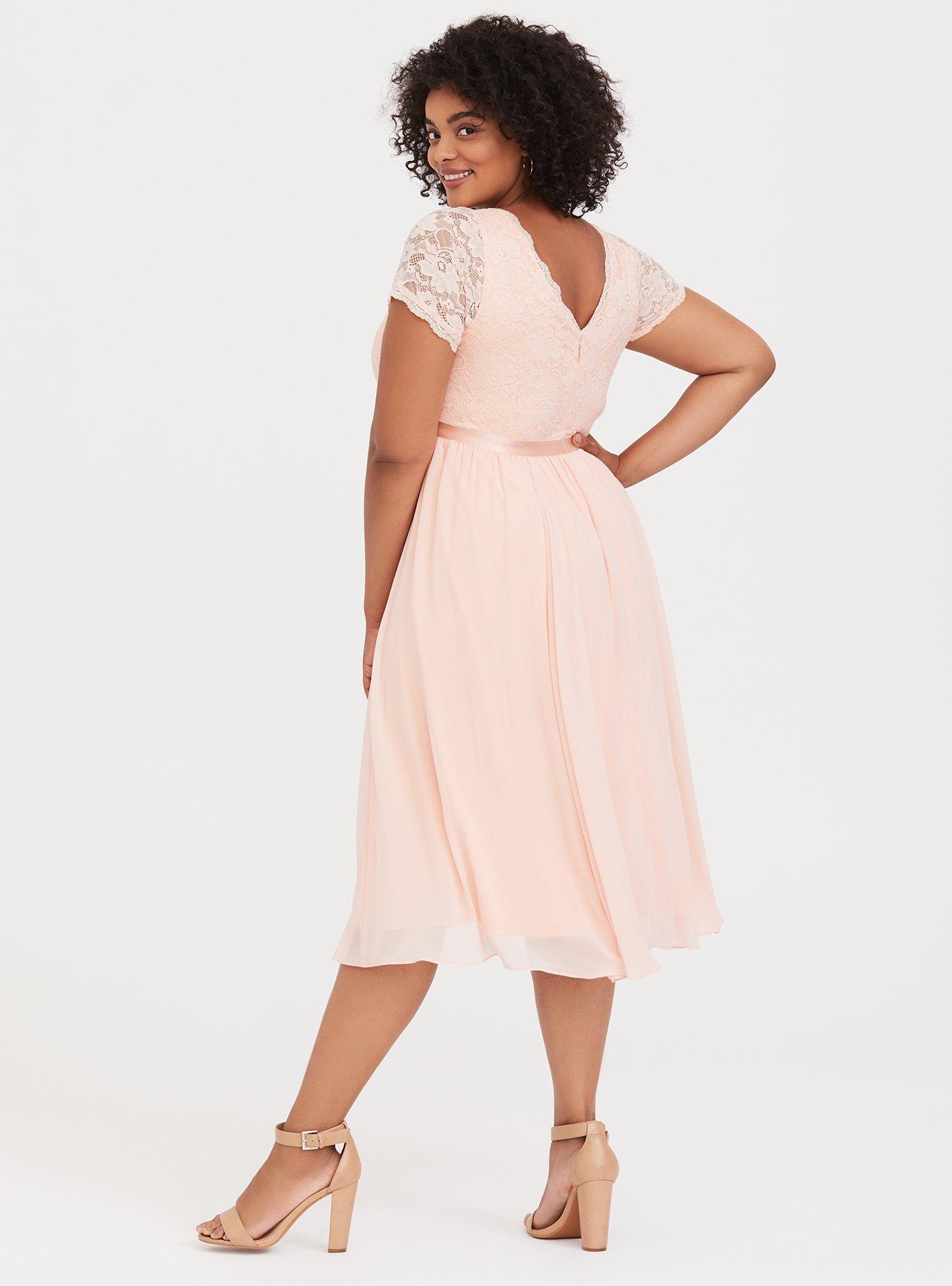 Torrid 2025 peach dress