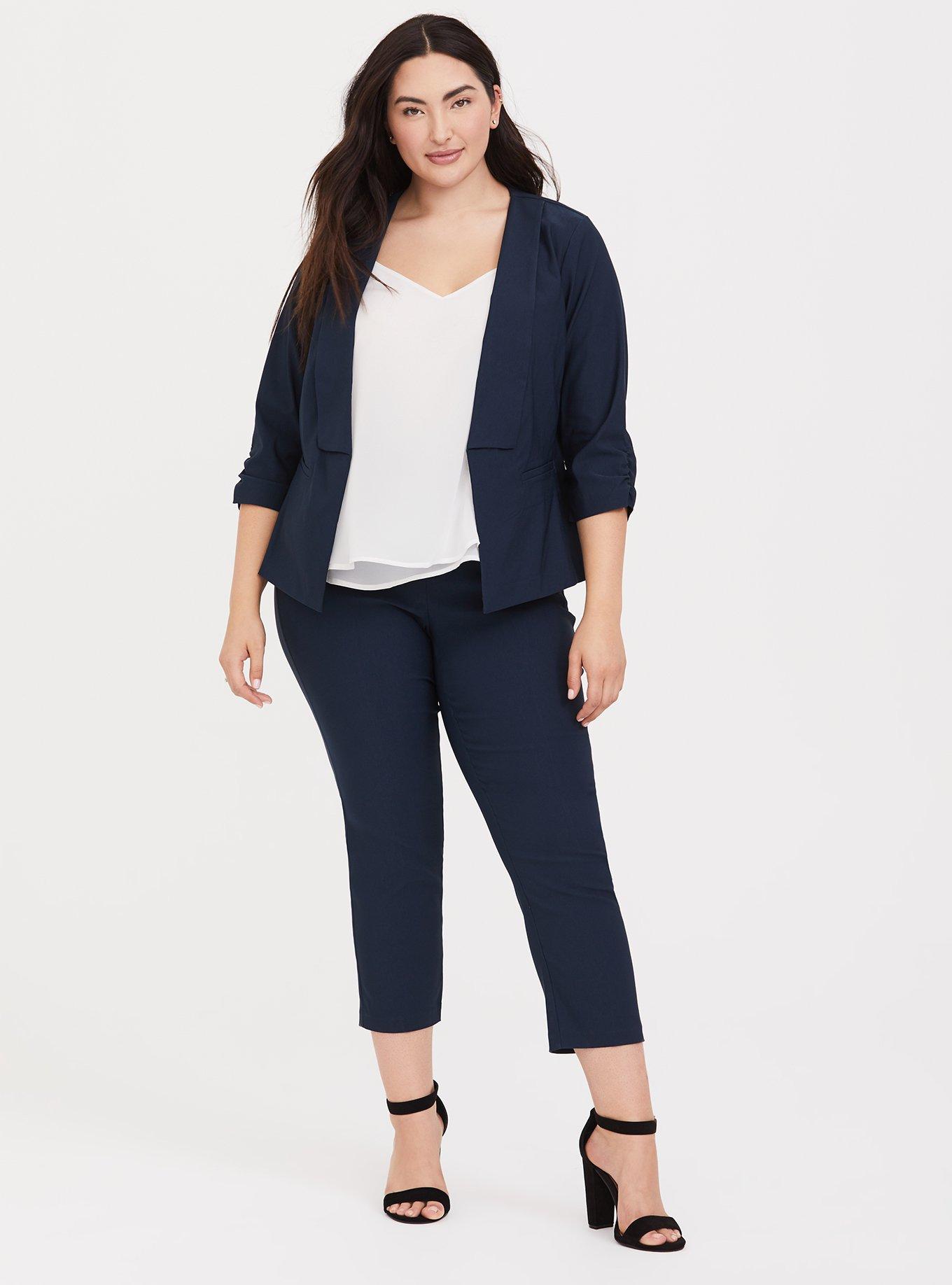 Plus Size Navy Blazer