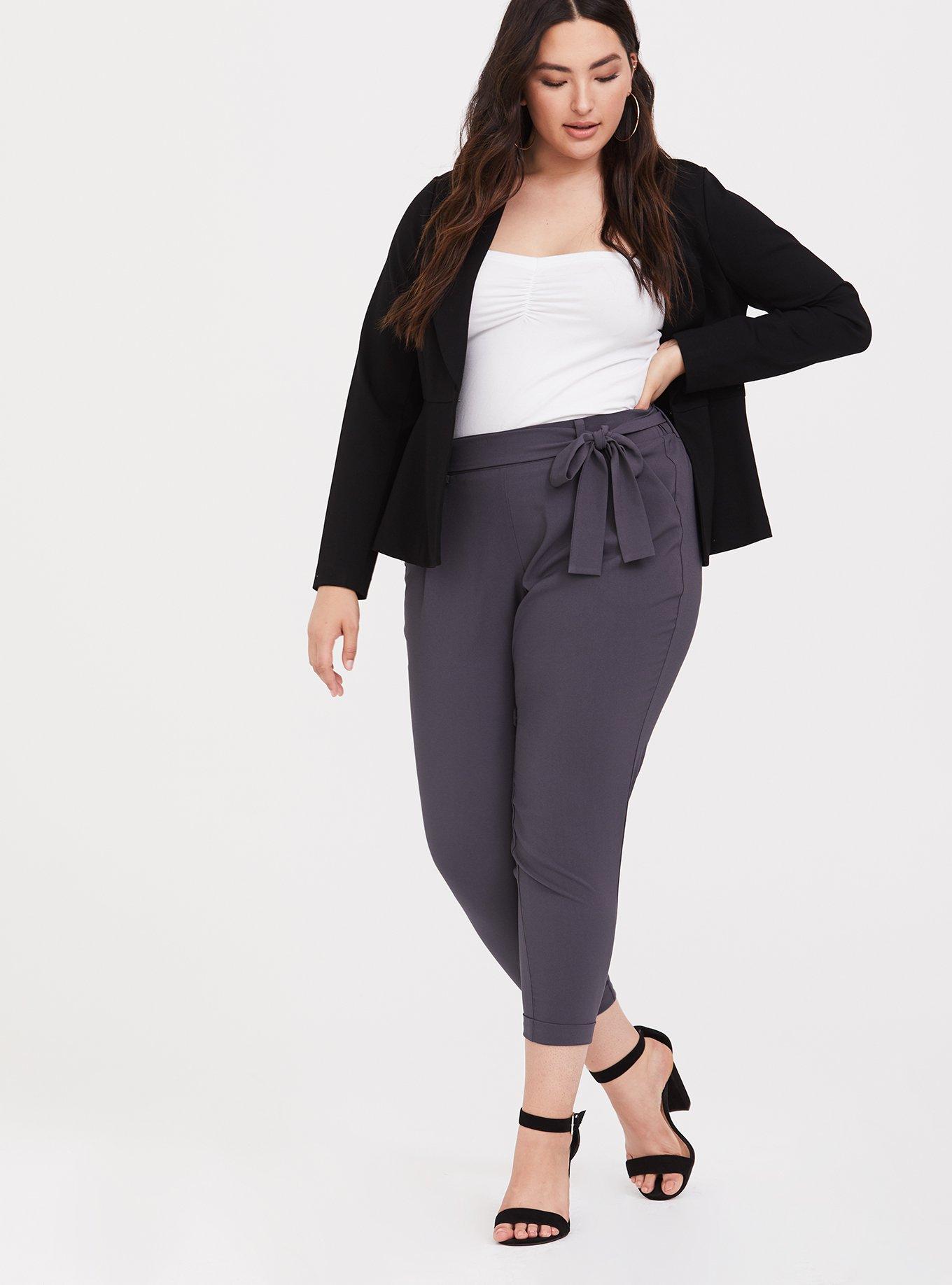 Plus size cigarette clearance pants