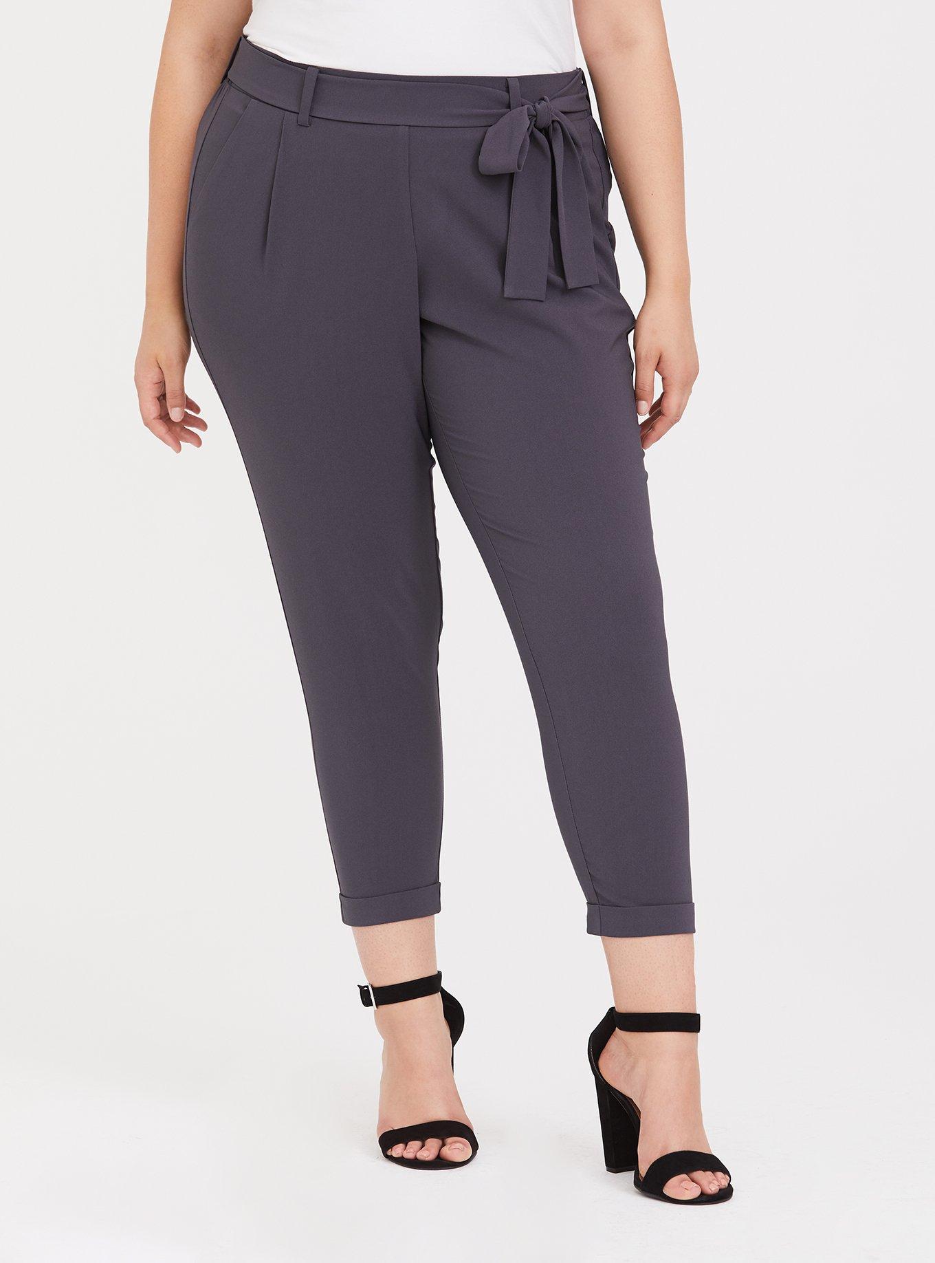 Plus size deals cigarette trousers