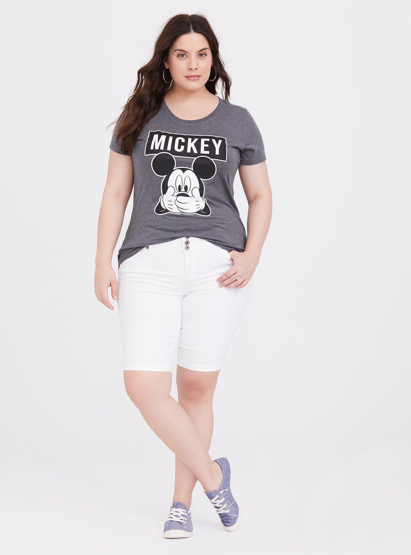 Disney Mickey Mouse Grey Tee, MEDIUM HEATHER GREY, alternate