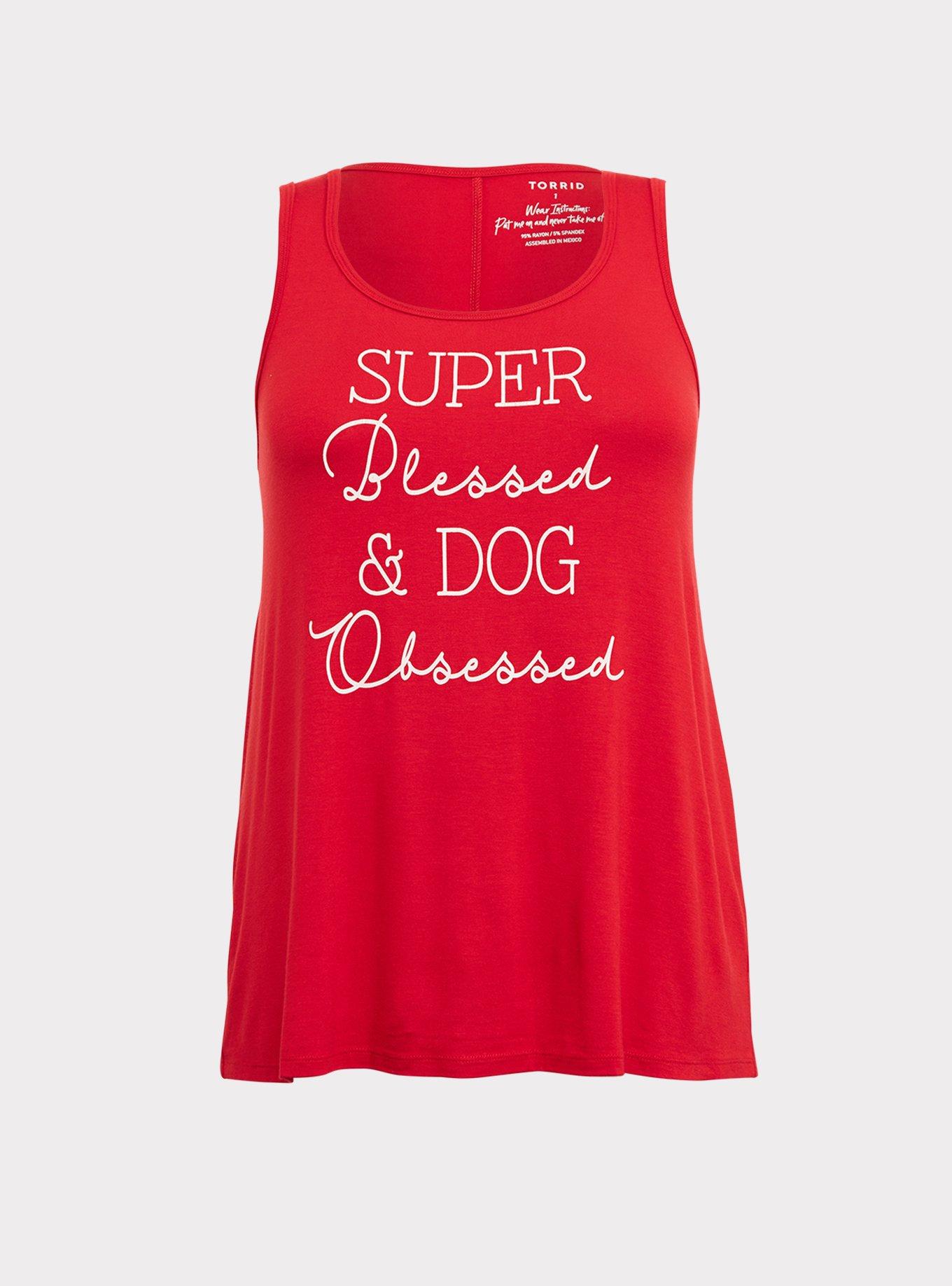 Super Soft Red Dog Obsessed Tank, , hi-res