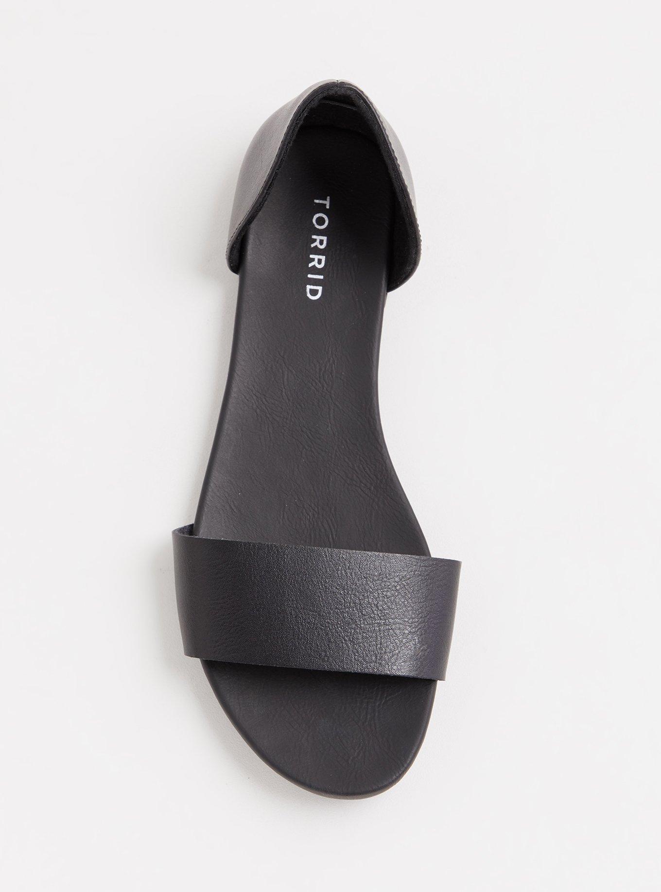 Open toe 2025 d'orsay flats