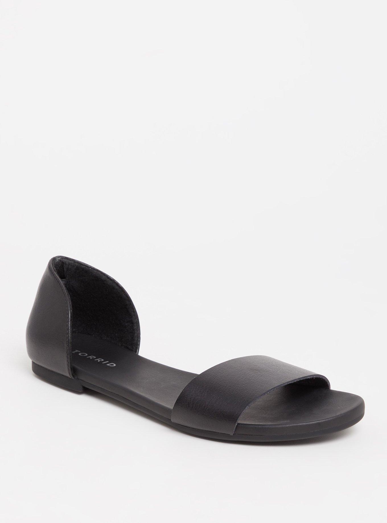D'Orsay Open Toe Flat (WW), , hi-res