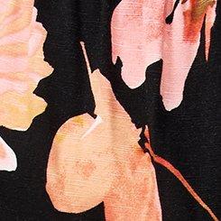 Tiered Babydoll Tank, POP WATERCOLOR FLORAL DEEP BLACK, swatch