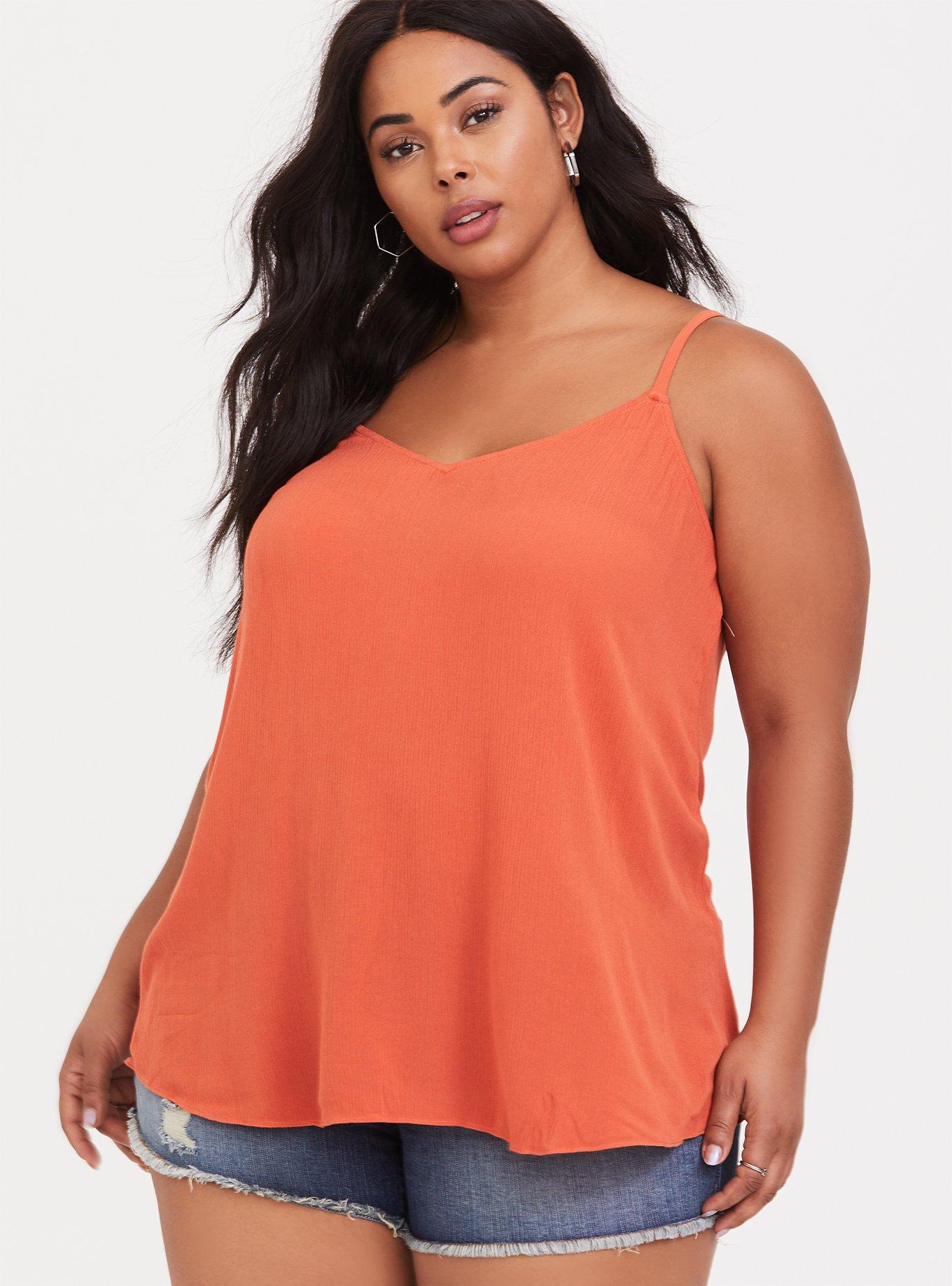 Orange Minnesota Print Cami Crop Top, Tops