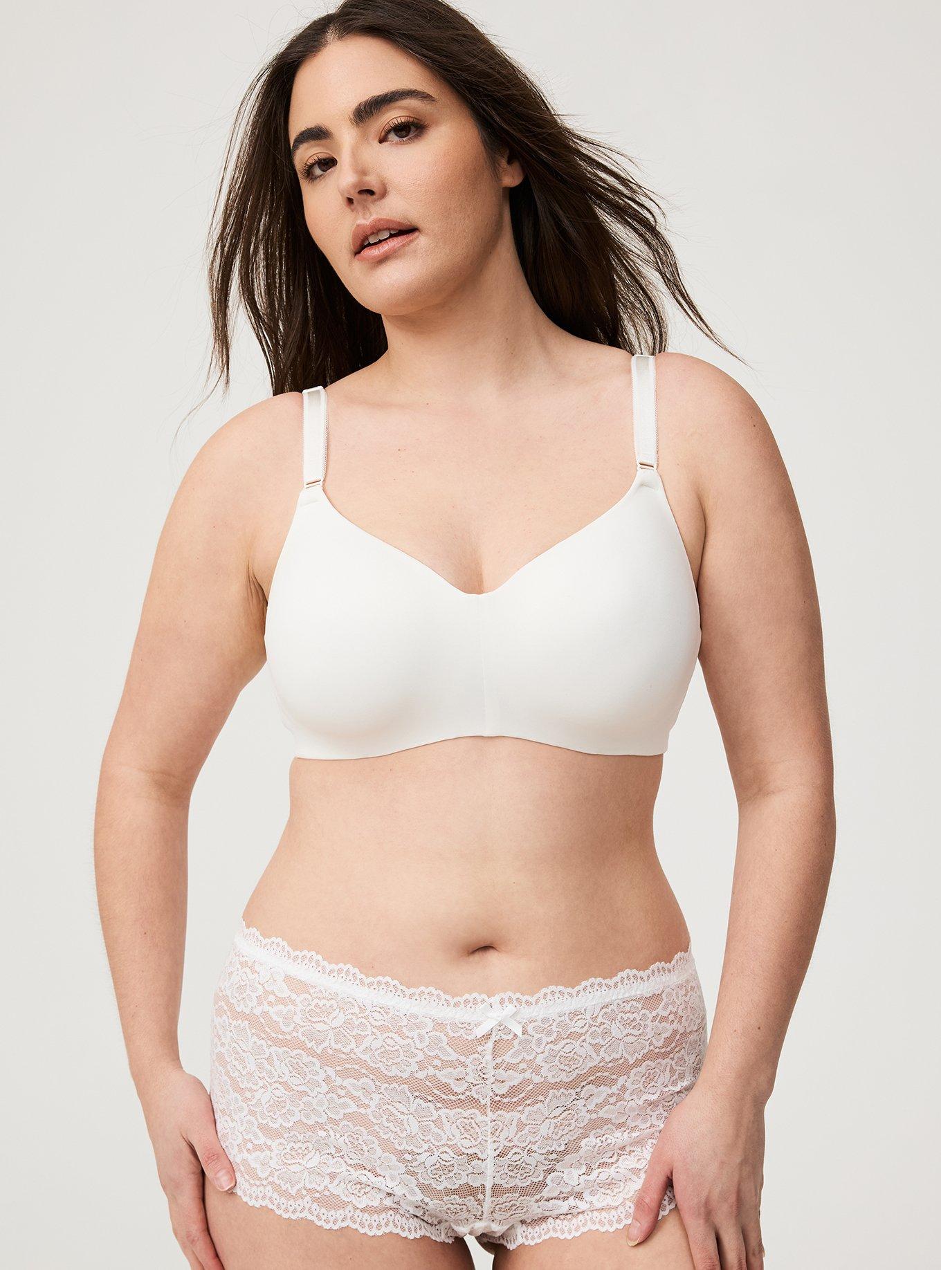 Dream Products Snap Front Bra (White 2X-Large 46-48) at  Women's  Clothing store: Bras