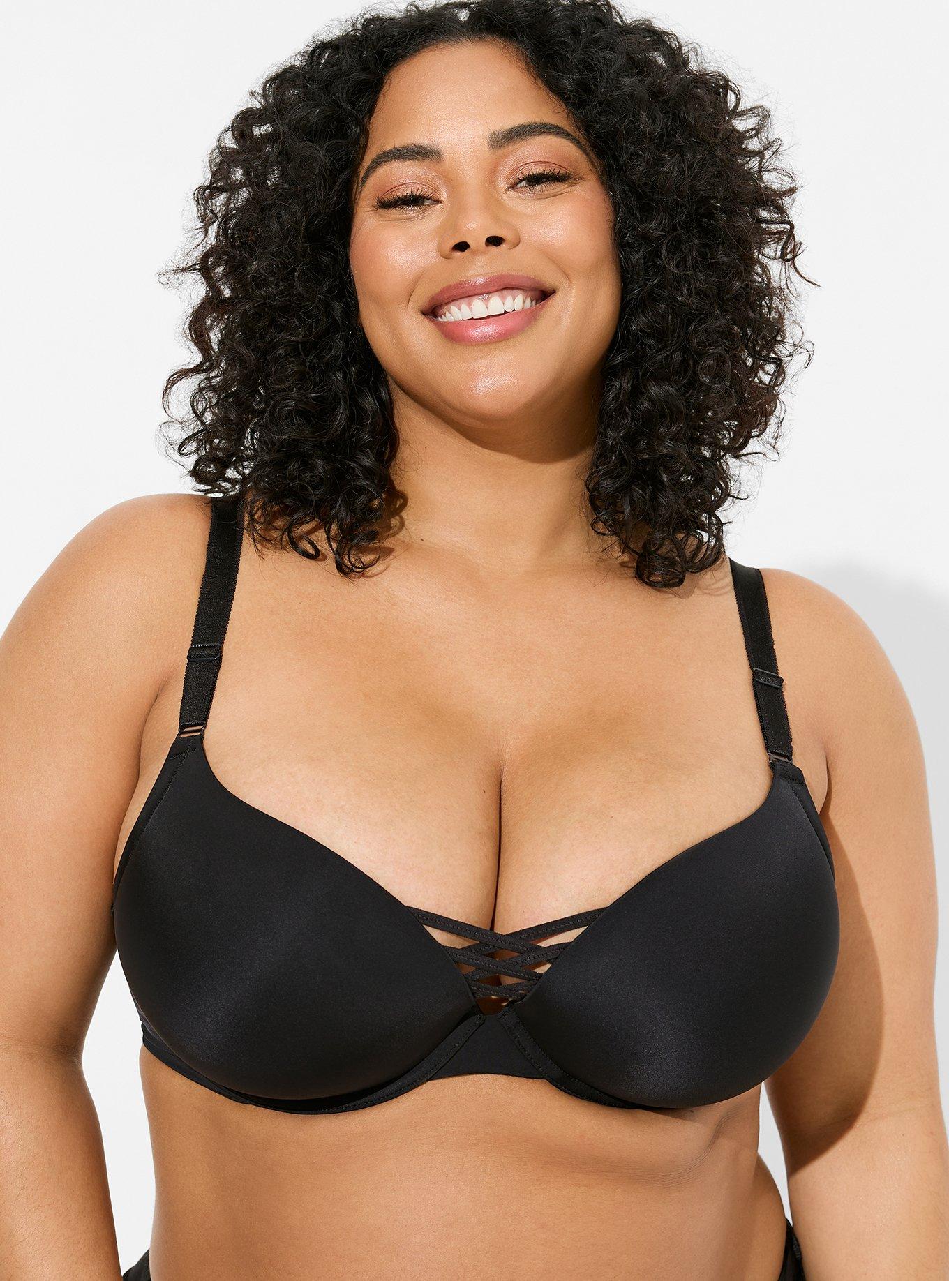 Plus Size - Torrid Curve Body Plunge Lightly Lined Straight Back