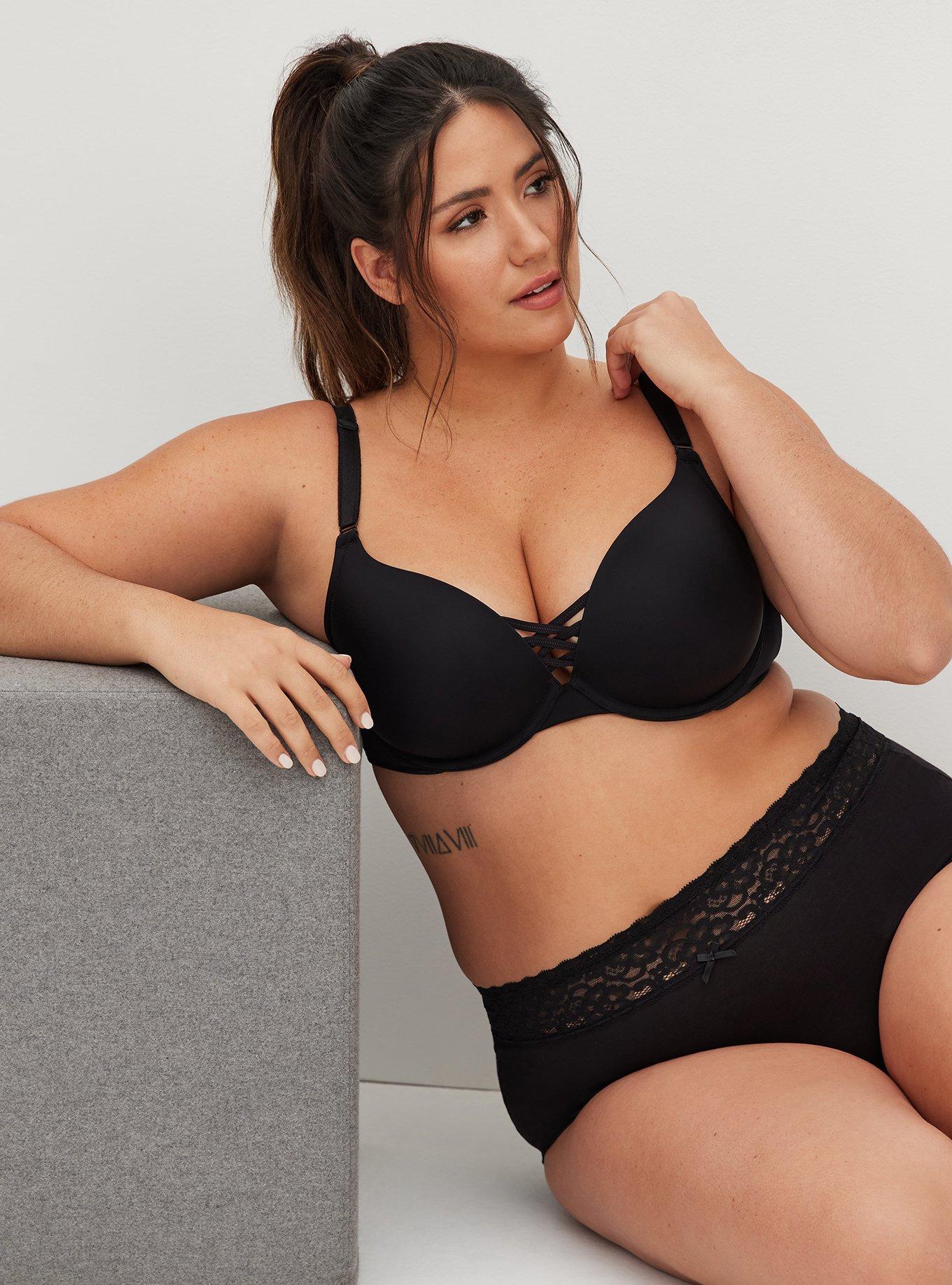 Lane Bryant Lace Boost Strapless Bra With Harness Detail 40G
