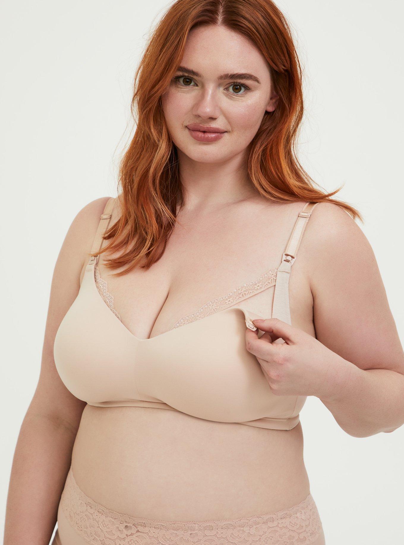 Dream Products Snap Front Bra (Nude X-Large 42-44) at  Women's  Clothing store: Bras
