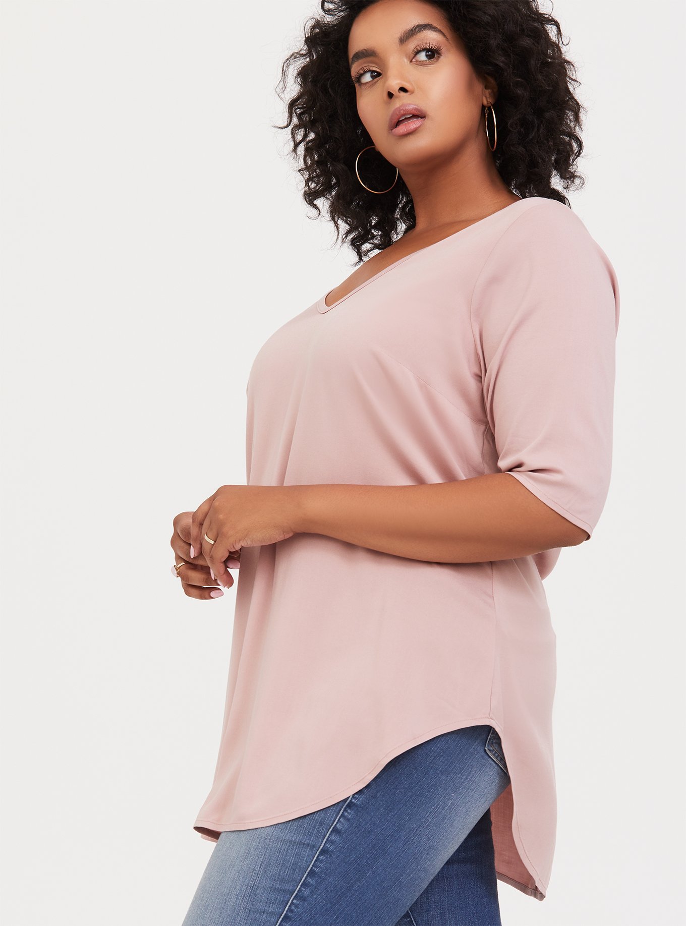 Plus Size - Stretch Challis Tunic Top - Torrid