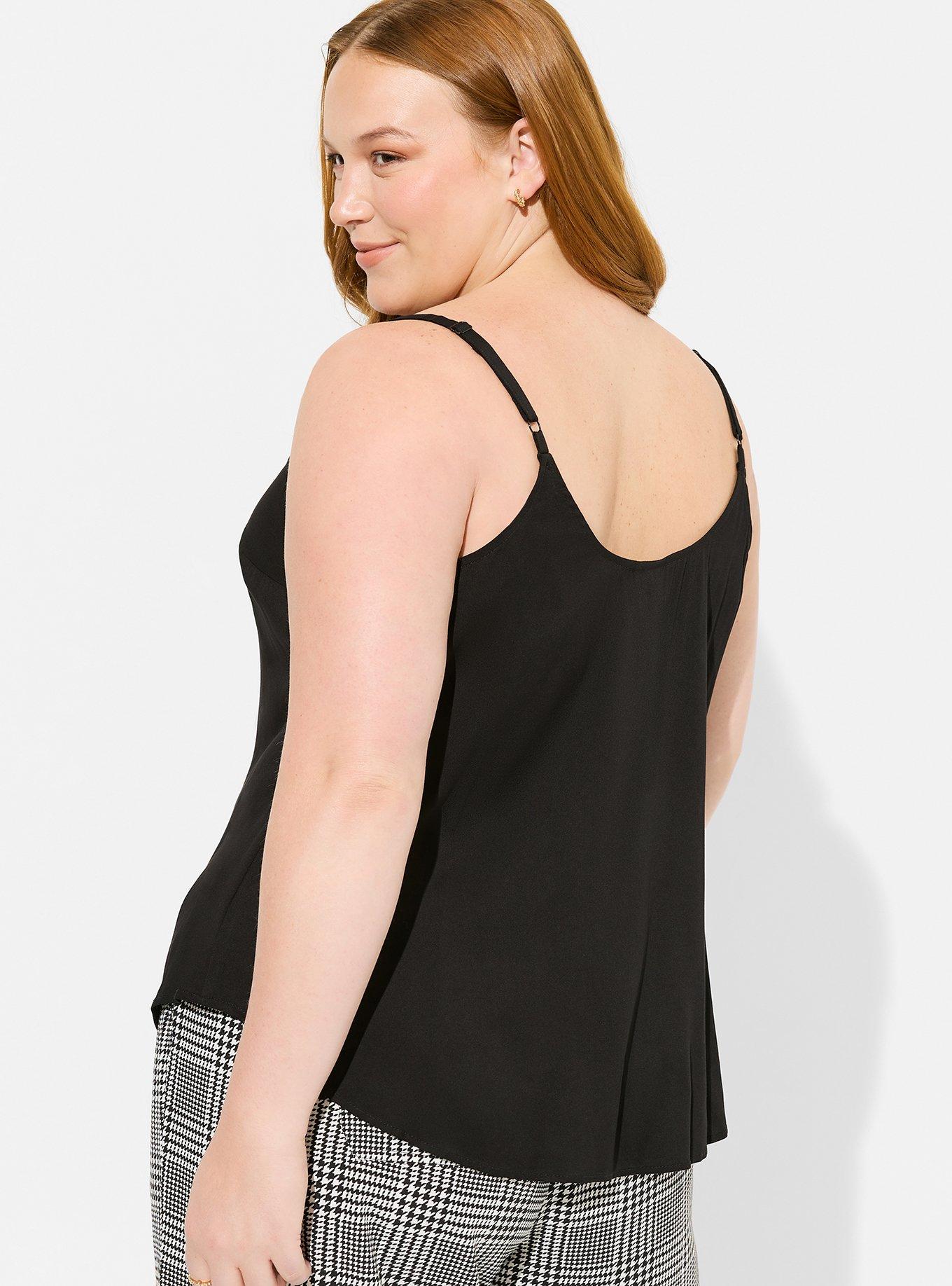 Ava And Ever Miranda Tie Up Cami Top In Black - FREE* Shipping