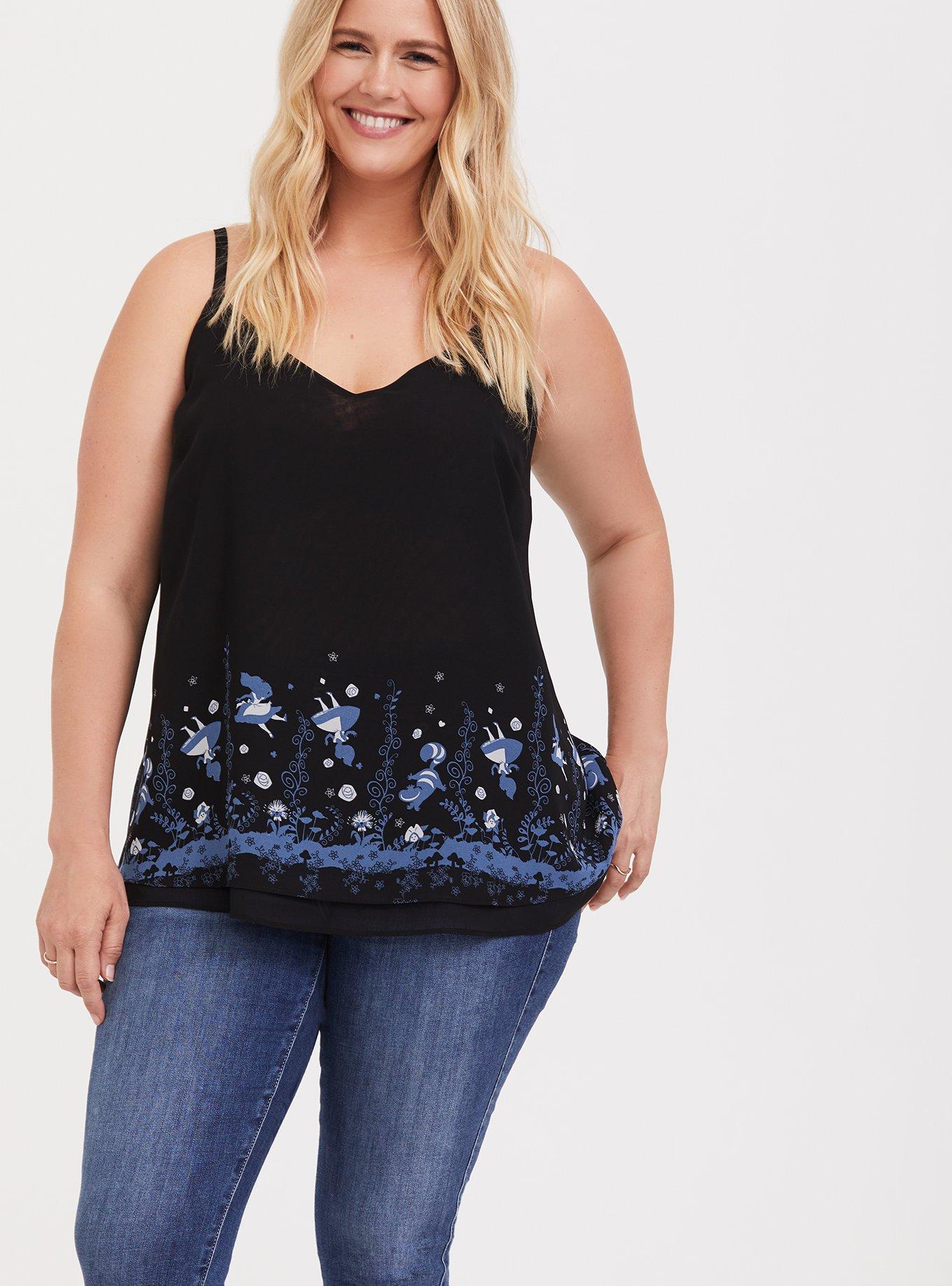 Her Universe Disney Alice in Wonderland Black Swing Cami, DEEP BLACK, alternate