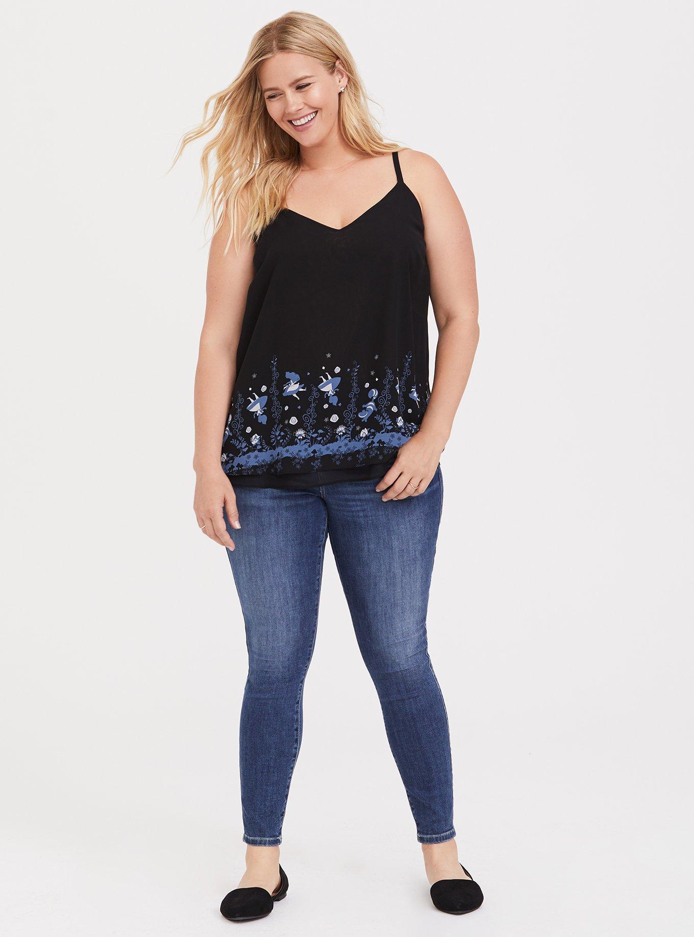 Her Universe Disney Alice in Wonderland Black Swing Cami, DEEP BLACK, alternate
