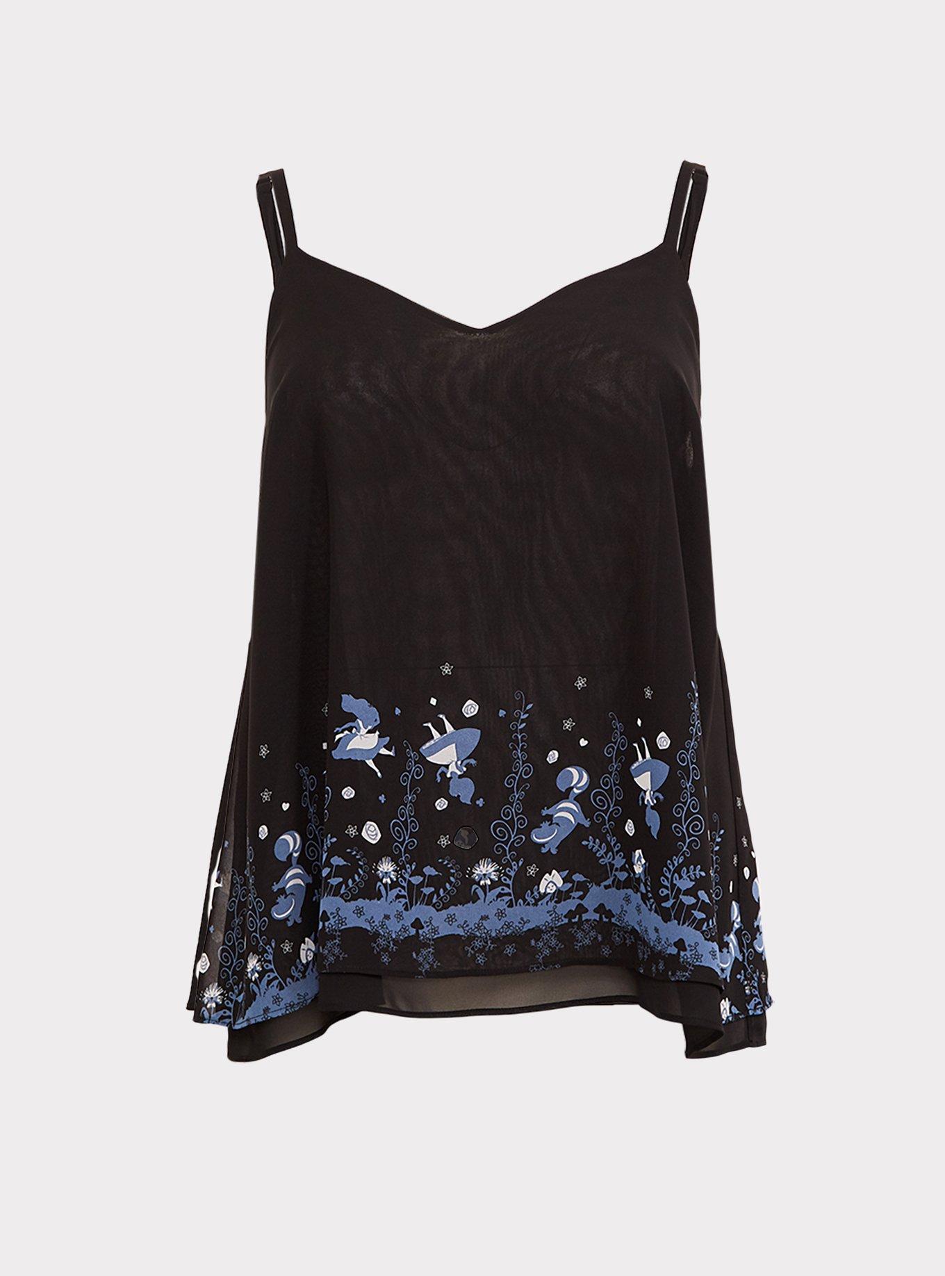 Her Universe Disney Alice in Wonderland Black Swing Cami, DEEP BLACK, hi-res