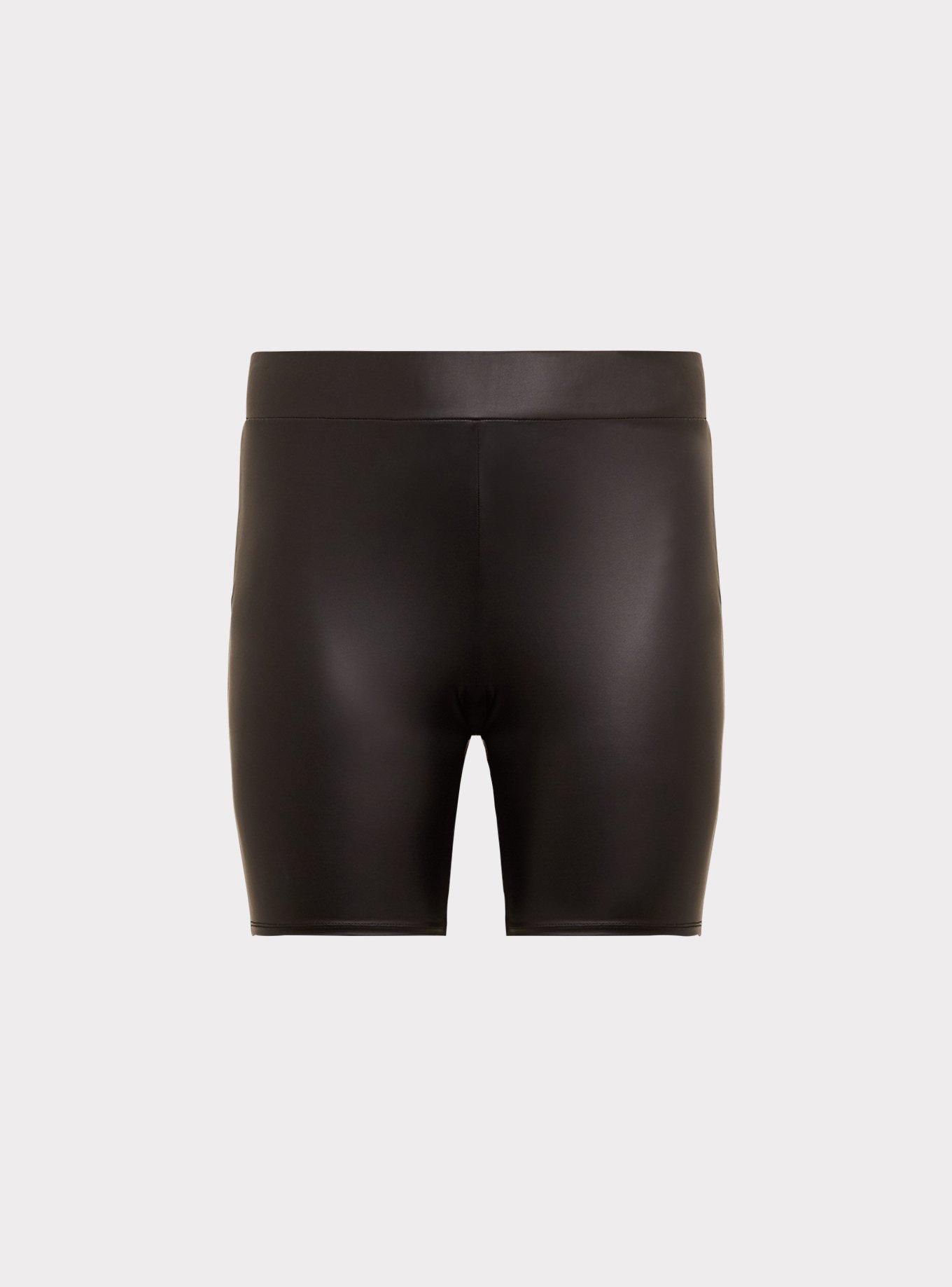 Spanx Faux Leather Bike Shorts Black Size SMALL for sale online