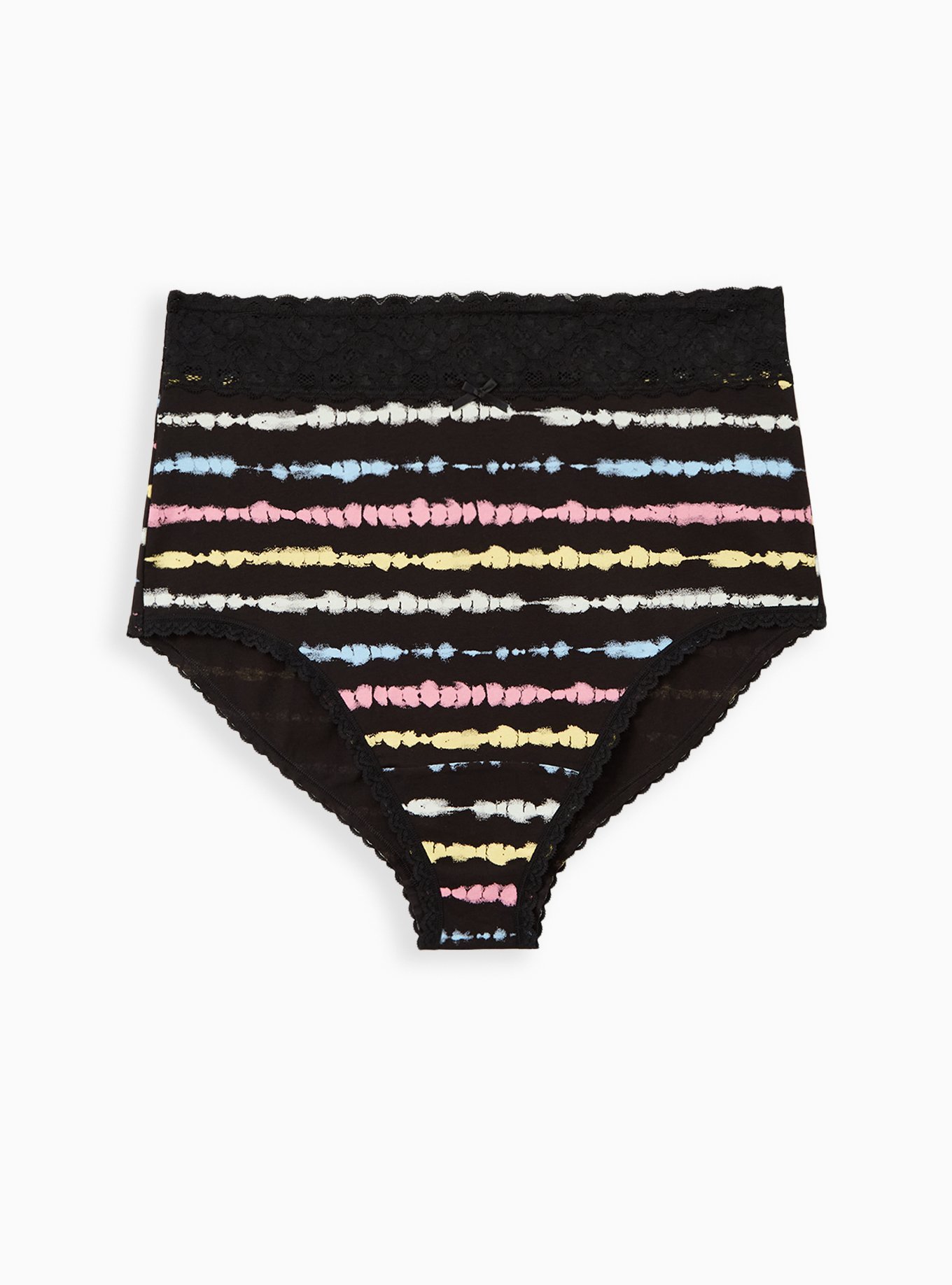 Plus Size - Cotton High-Rise Cheeky Lace Trim Panty - Torrid