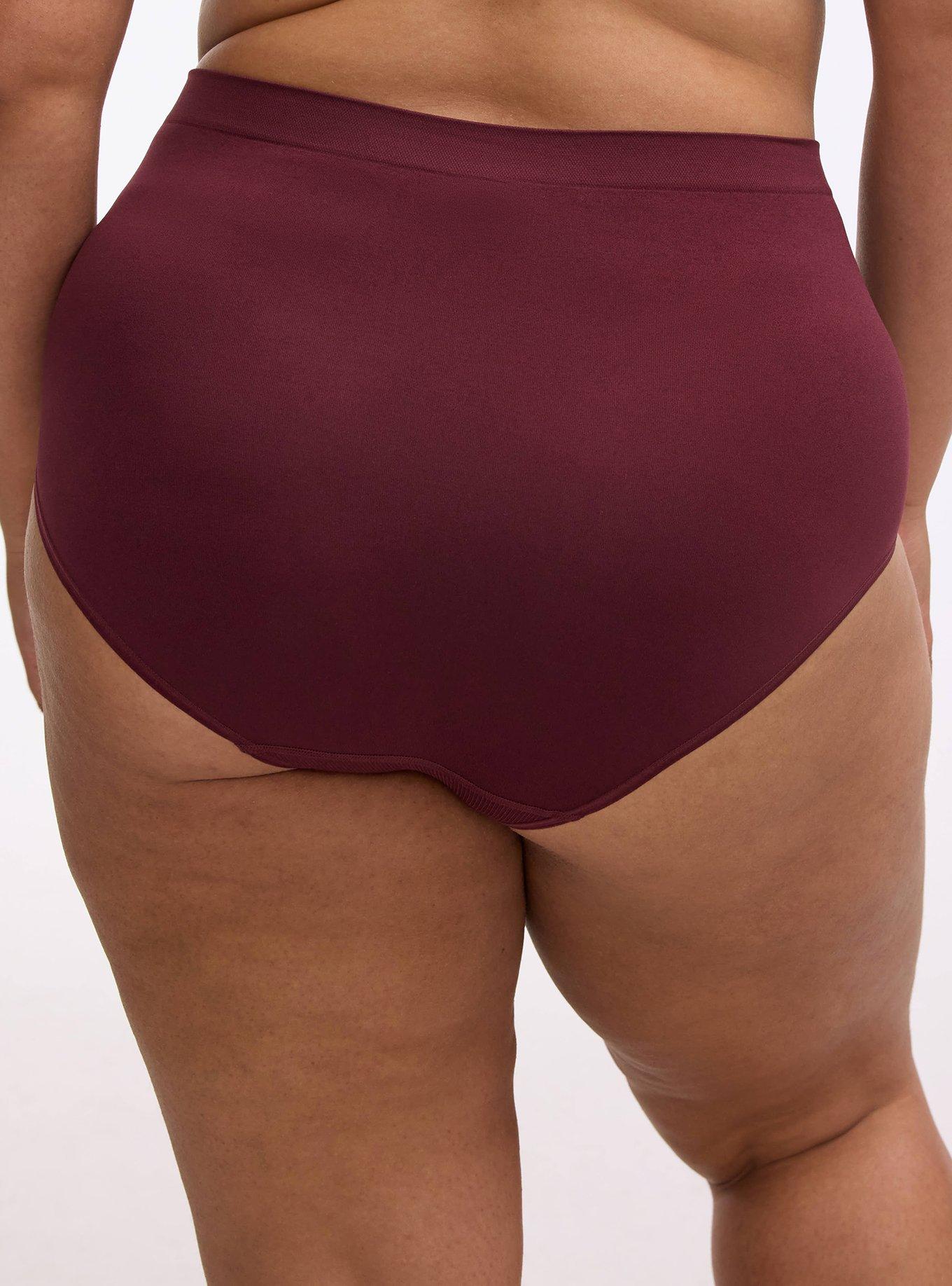 Seamless Smooth Mid-Rise Brief Panty, FIG, alternate