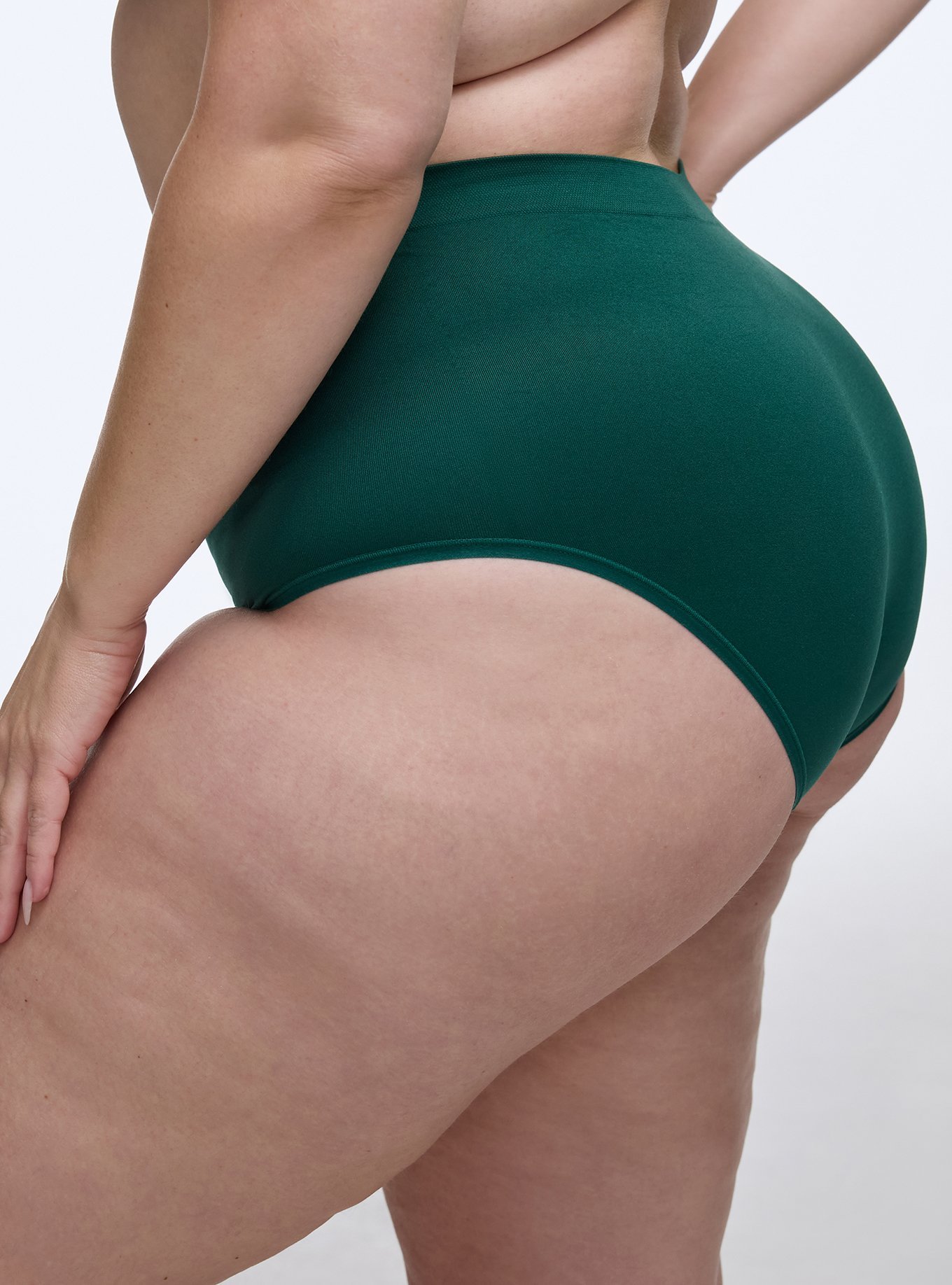 Seamless Smooth High-Rise Brief Panty, BOTANICAL GARDEN, alternate