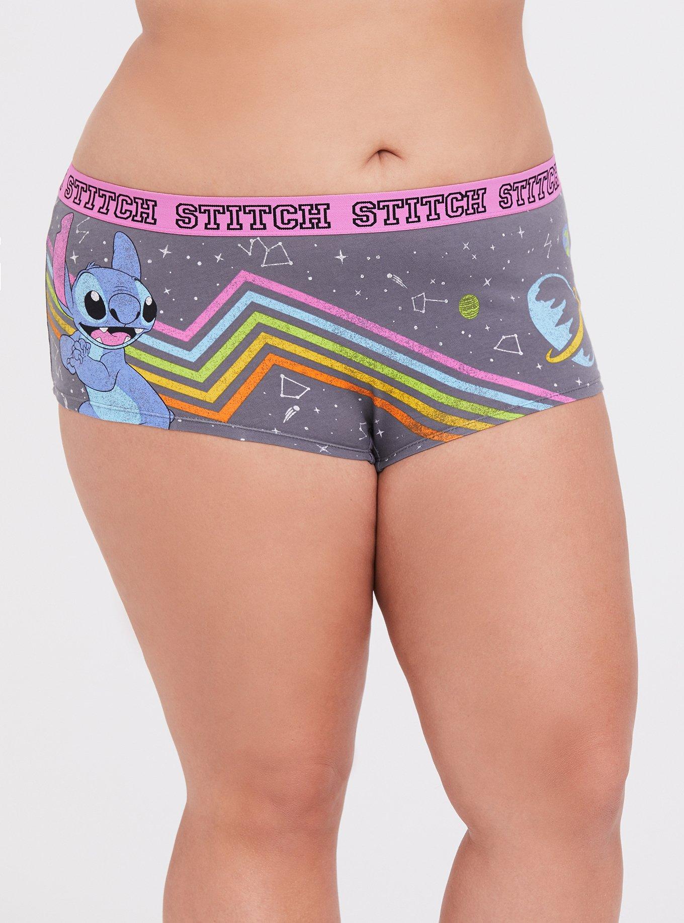 Plus Size - Disney Lilo & Stitch Rainbow Boyshort Panty - Torrid