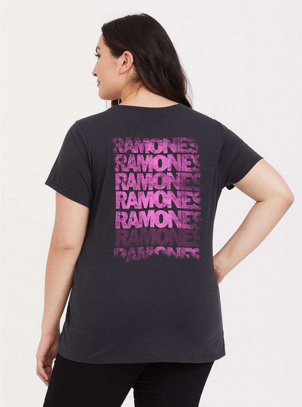 Plus Size - Ramones Vintage Black Slim Fit Crew Tee - Torrid Plus Size - Ramones Vintage Black Slim Fit Crew Tee - Torrid