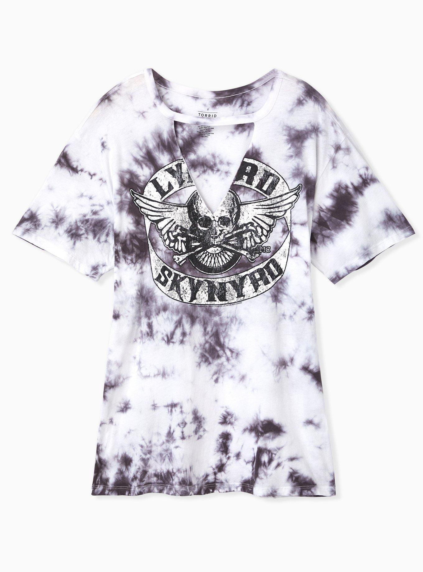 Lynyrd Skynyrd Tie-Dye Choker Tee, WHITE, hi-res
