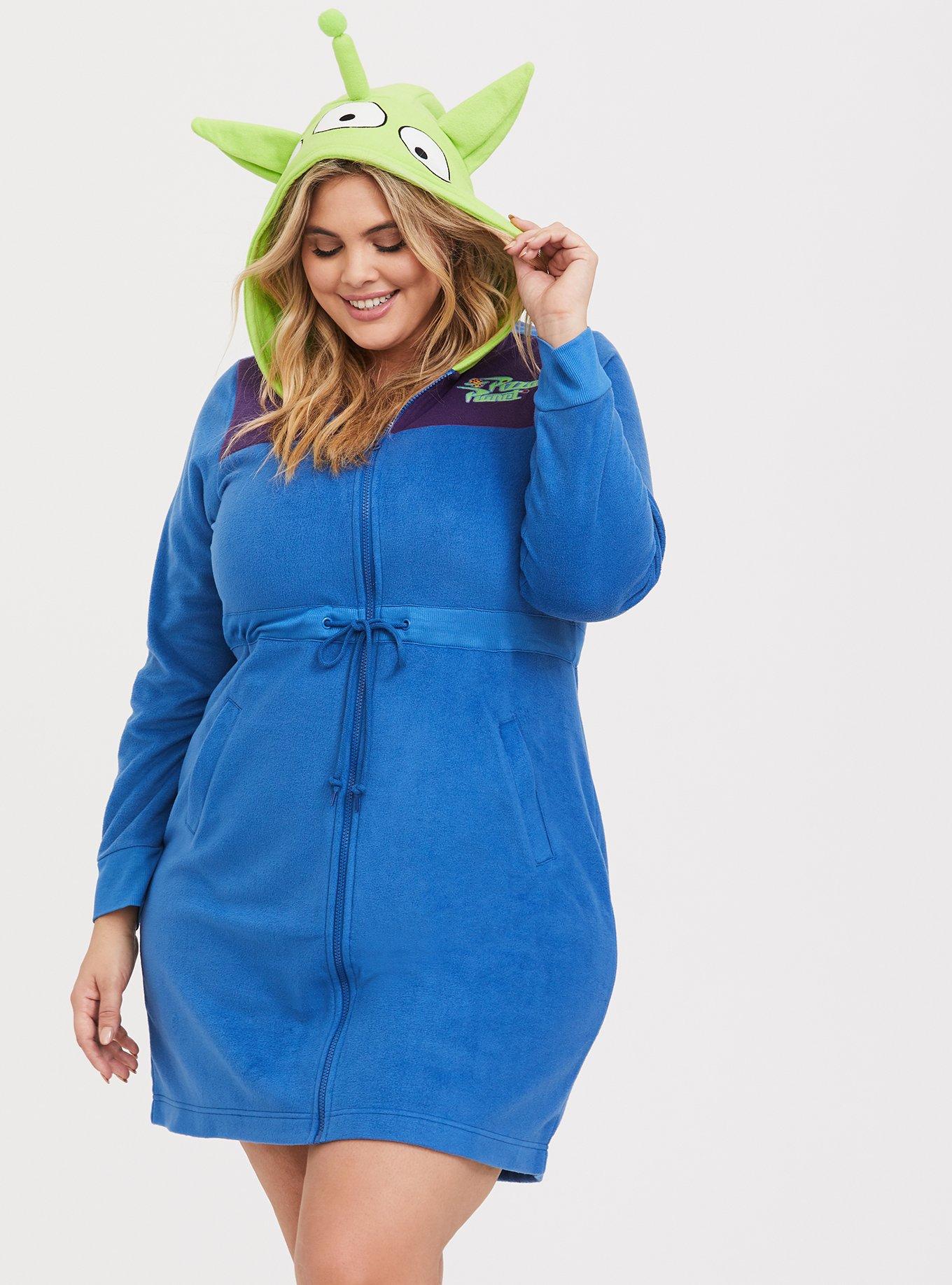 Plus Size - Disney Pixar Toy Story Alien Blue Hooded Cozy Dress - Torrid