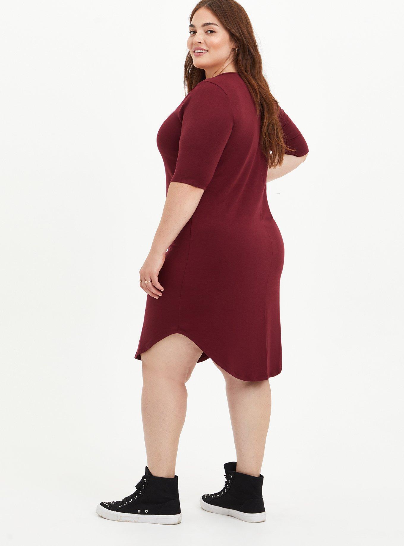 Plus Size Mini Jersey Tee Shirt Dress Torrid