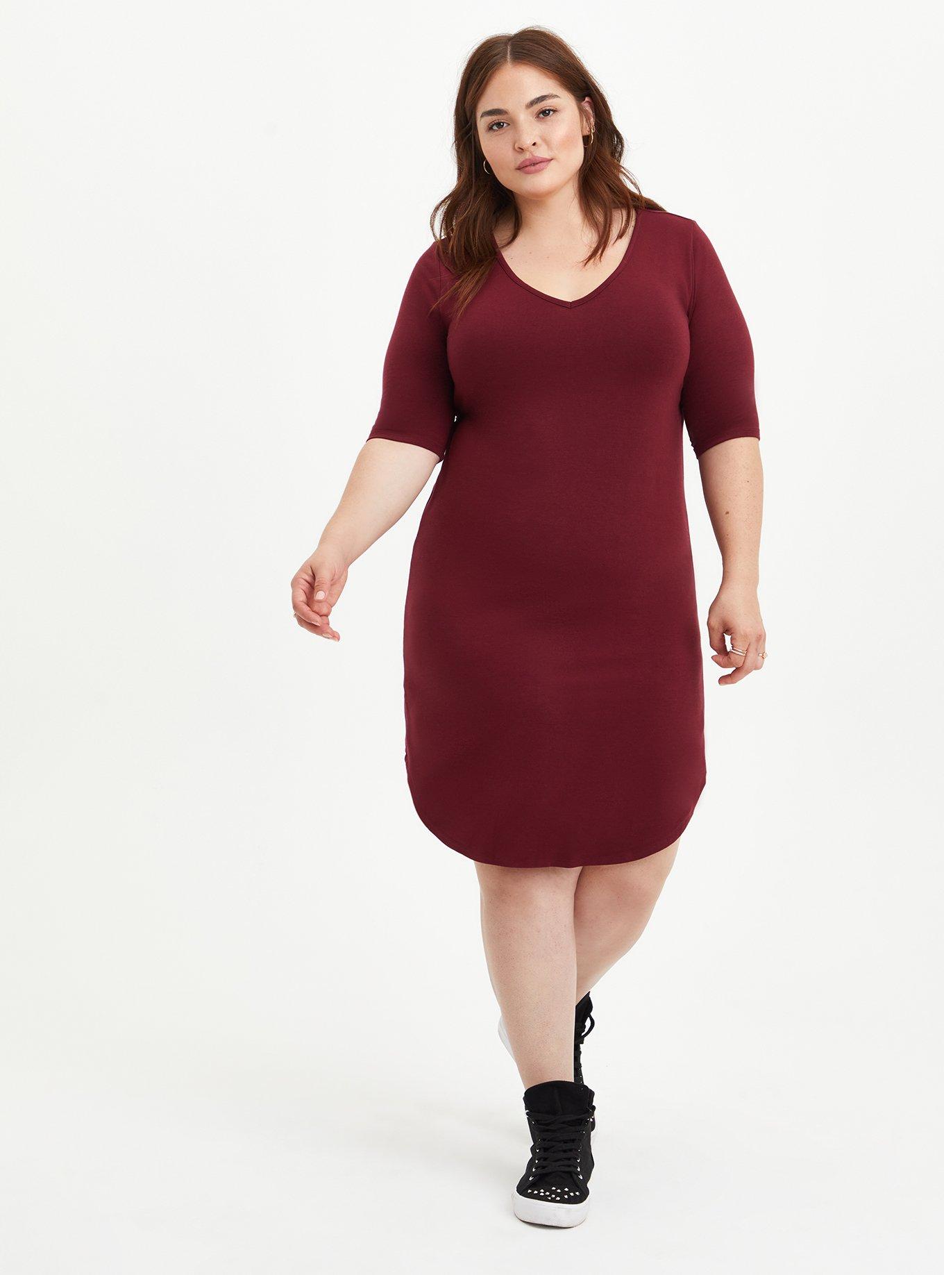 Plus Size - Mini Jersey Tee Shirt Dress - Torrid