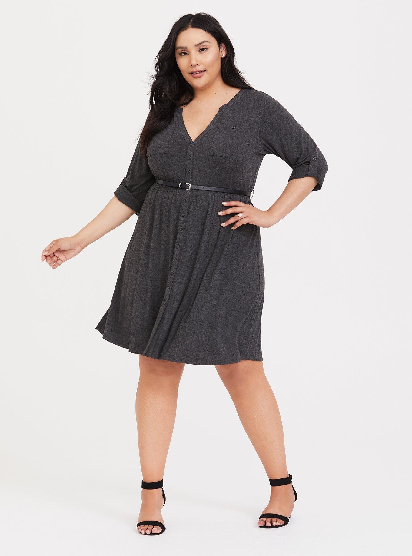 Torrid gray outlet dress