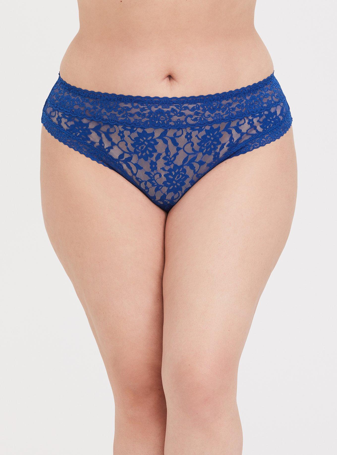 Plus Size - Lacey Mid-Rise Thong Panty - Torrid