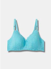Wire-Free Lightly Lined Lace 360° Back Smoothing® Bra, BLUE RADIANCE, hi-res