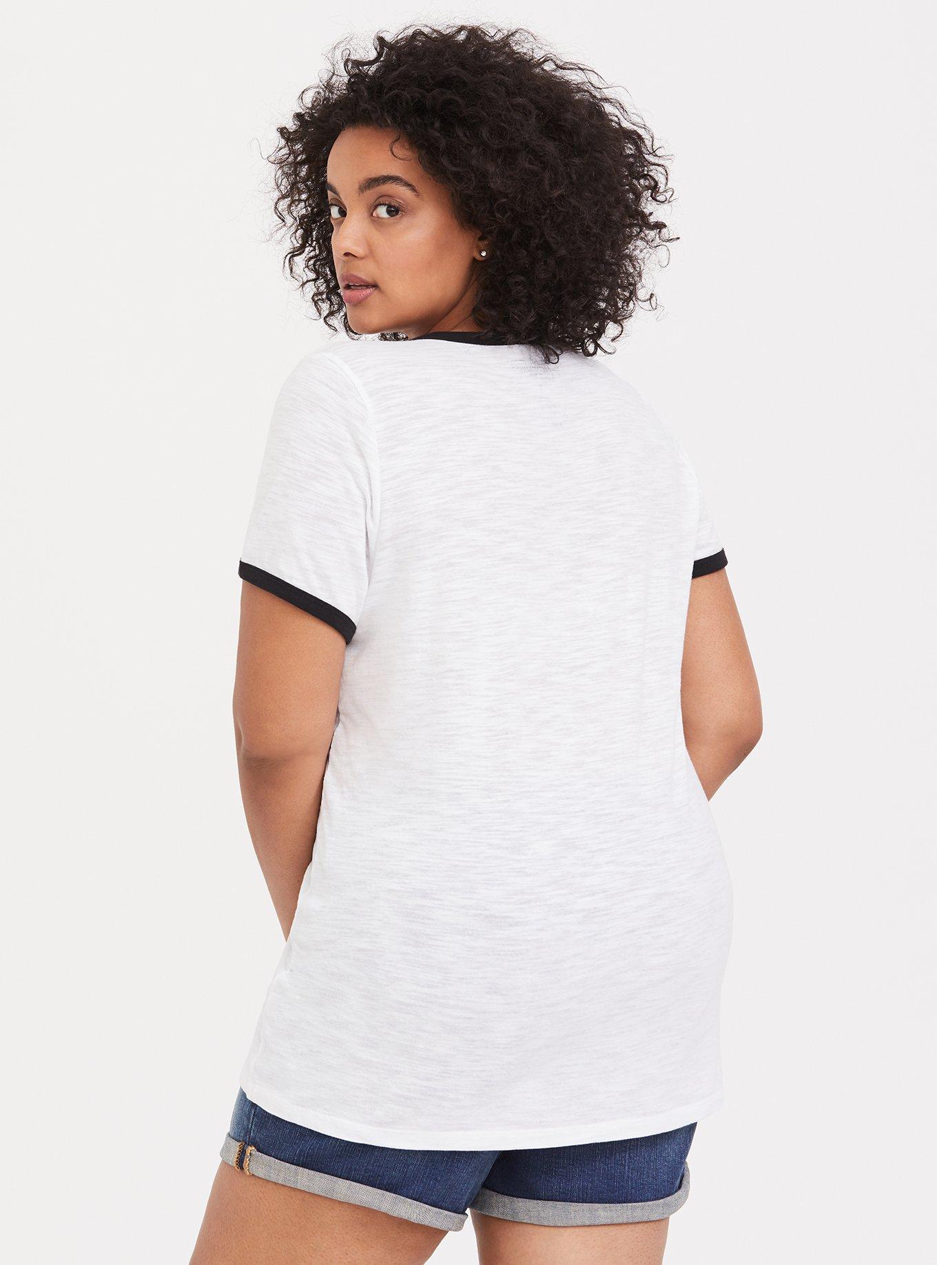 Peanuts & Charlie Brown Gang White Classic Fit Ringer Tee, MEDIUM HEATHER GREY, alternate