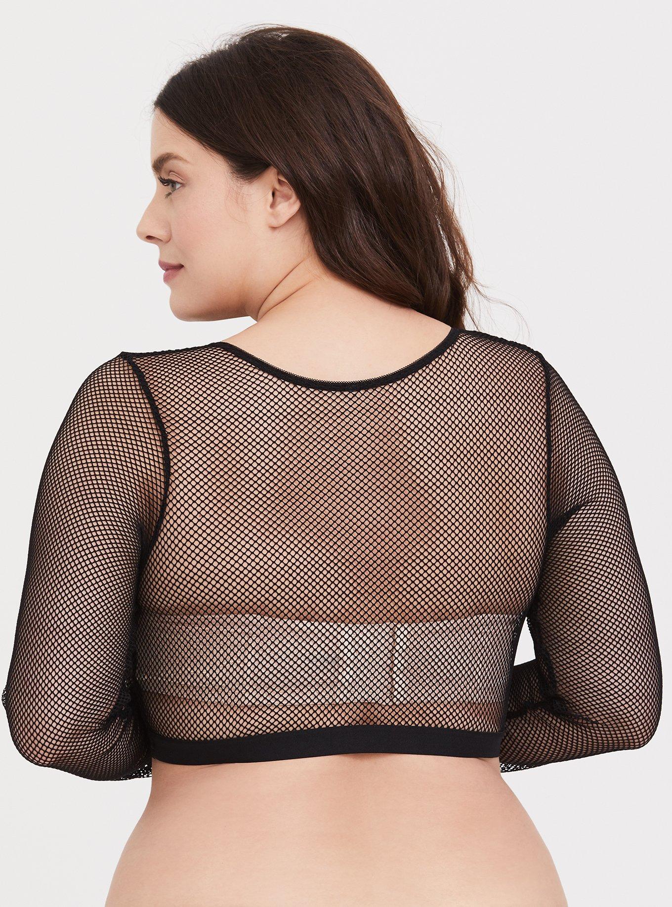 Fishnet Long Sleeve Top