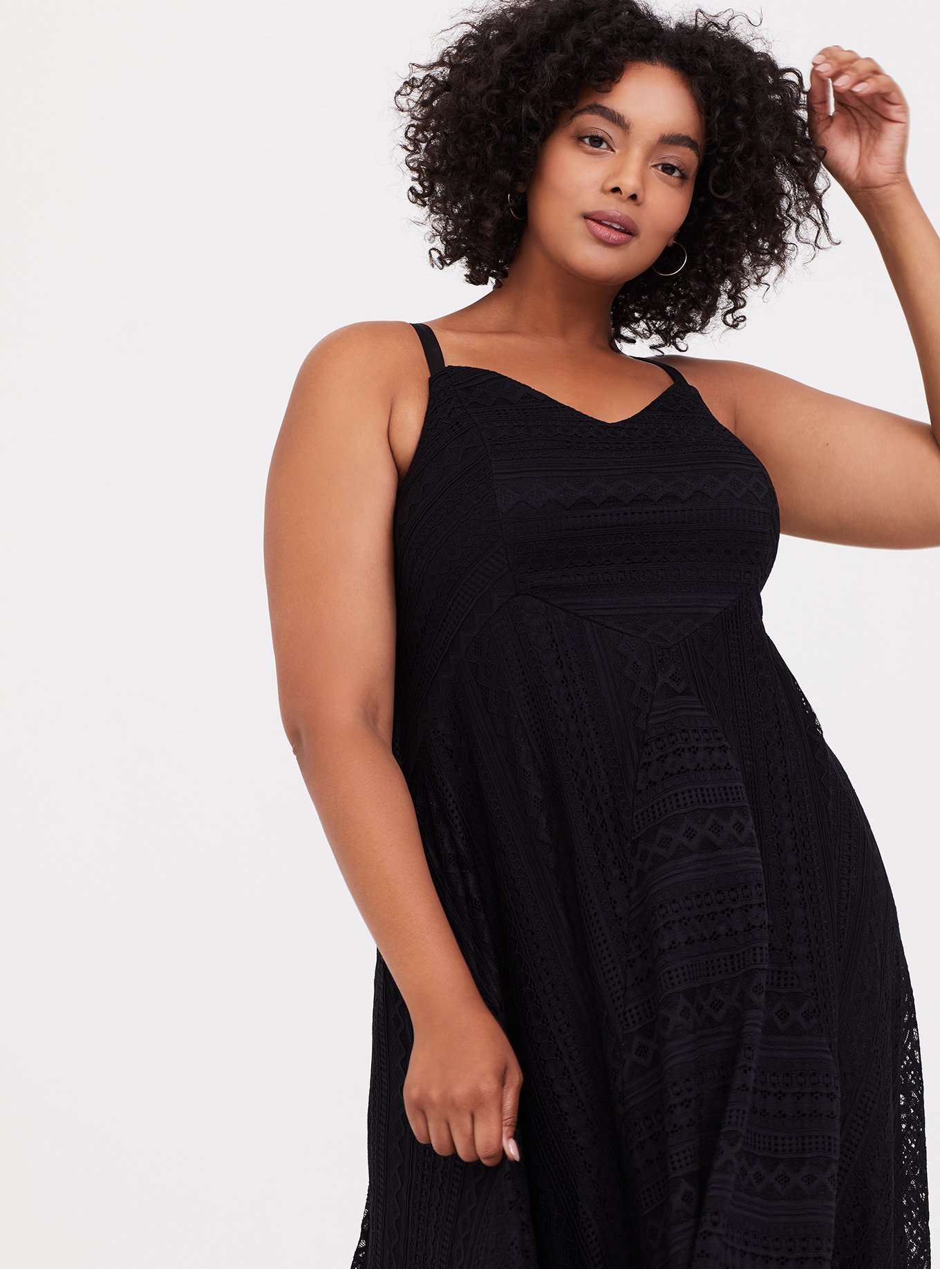 Plus Size - Midi Lace Handkerchief Dress - Torrid