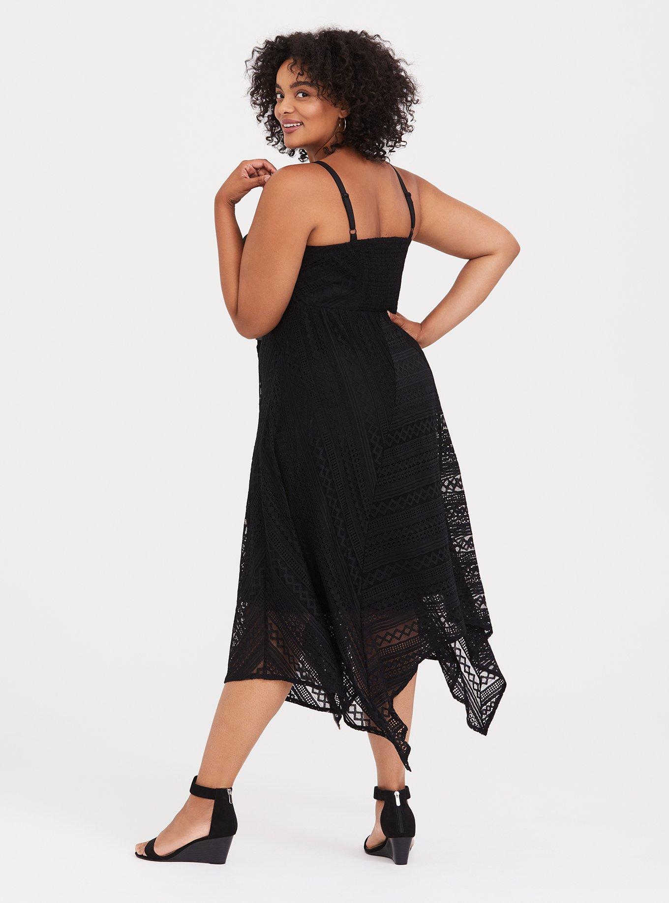 Plus Size - Midi Lace Handkerchief Dress - Torrid
