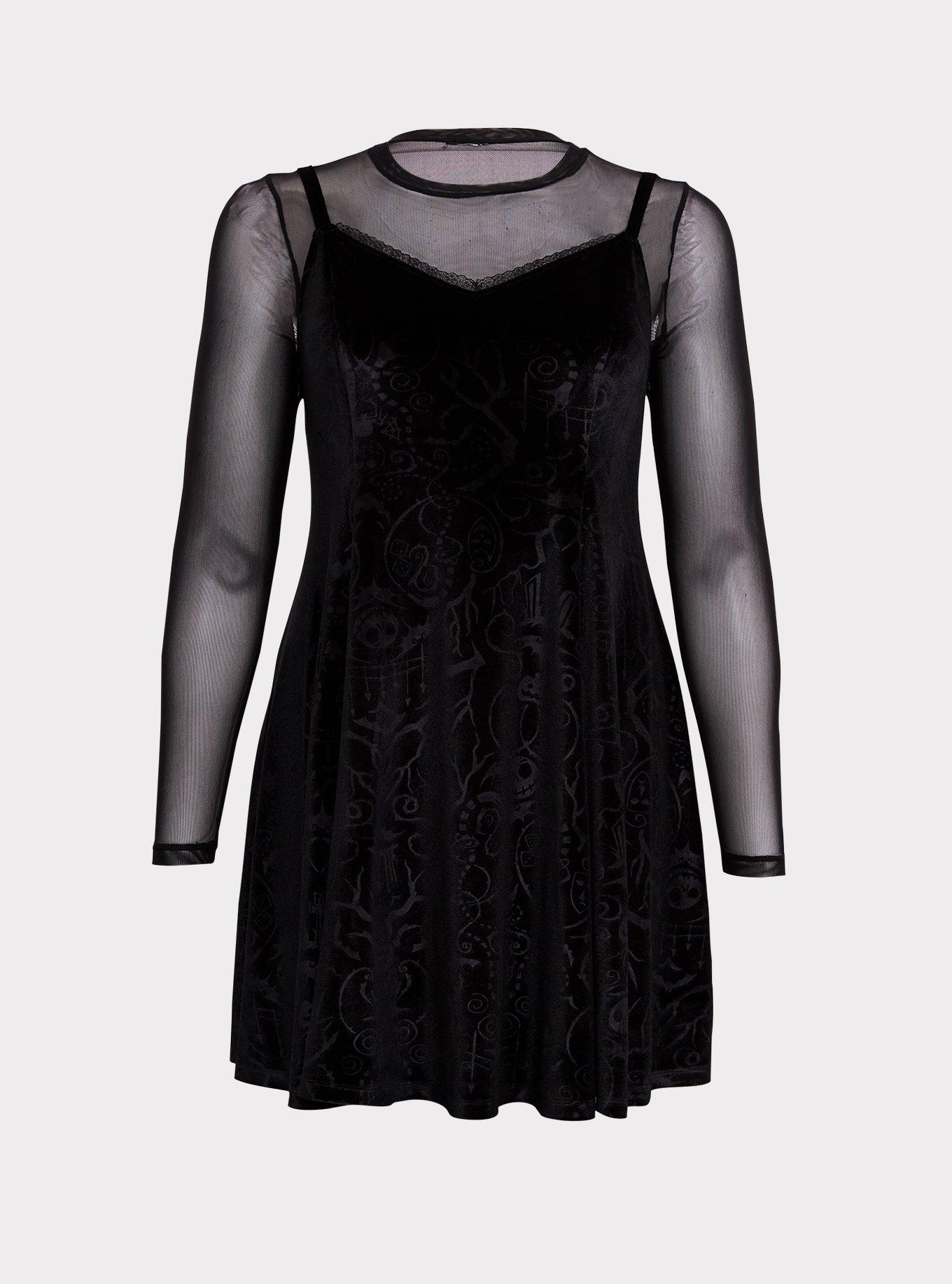 Velvet trapeze outlet dress