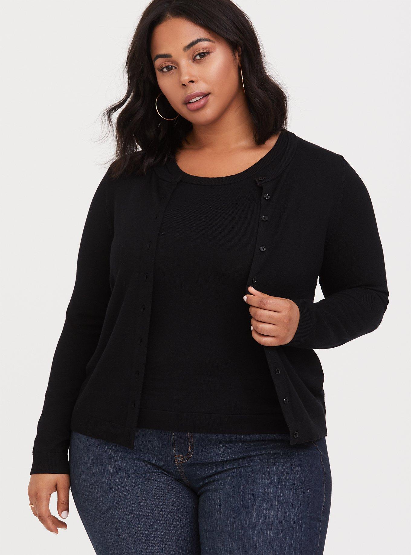 Plus Size Cardigan Button Front Classic Sweater Torrid