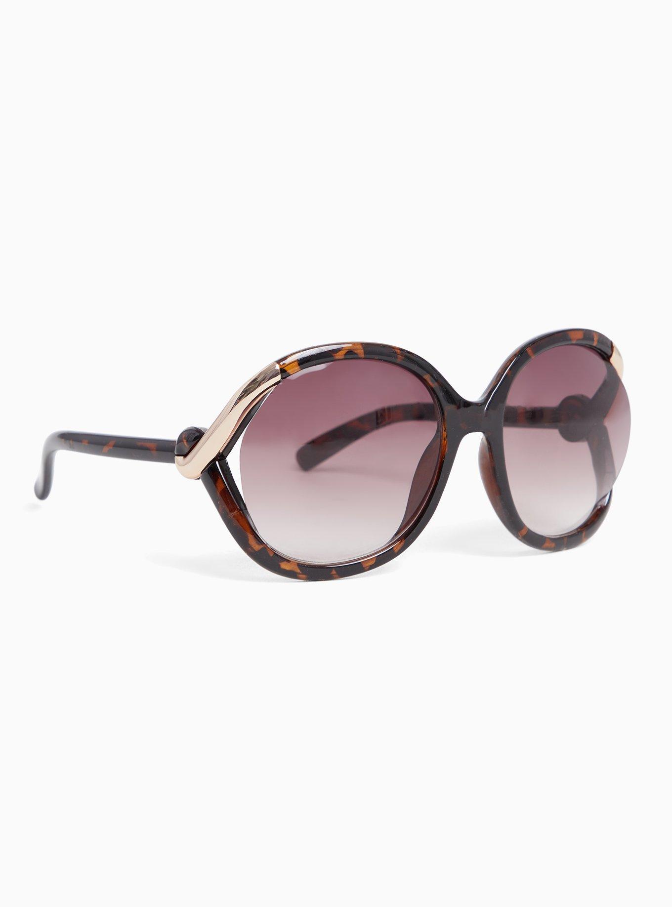 Oversized Sunglass, BROWN, alternate