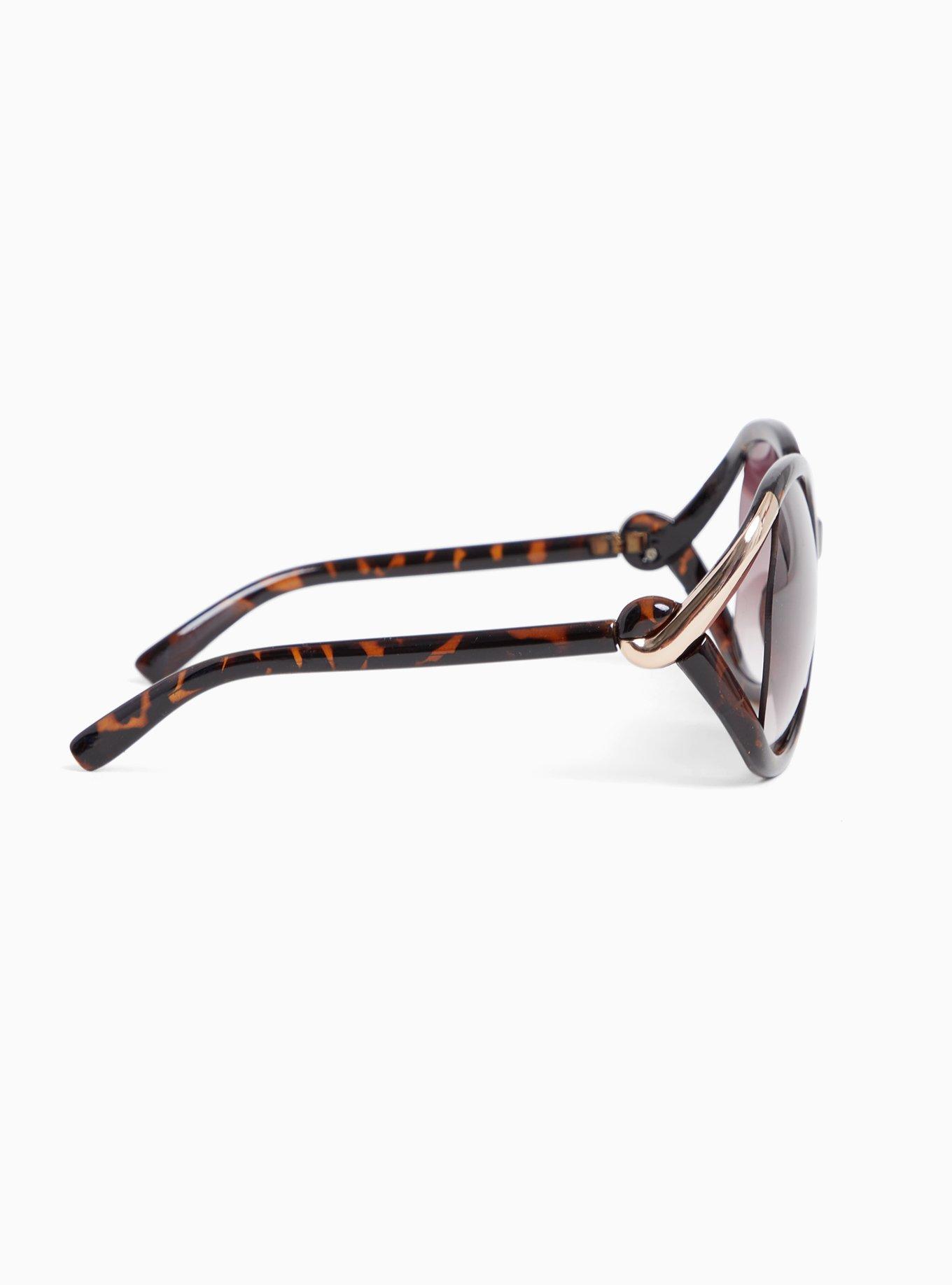Oversized Sunglass, BROWN, alternate